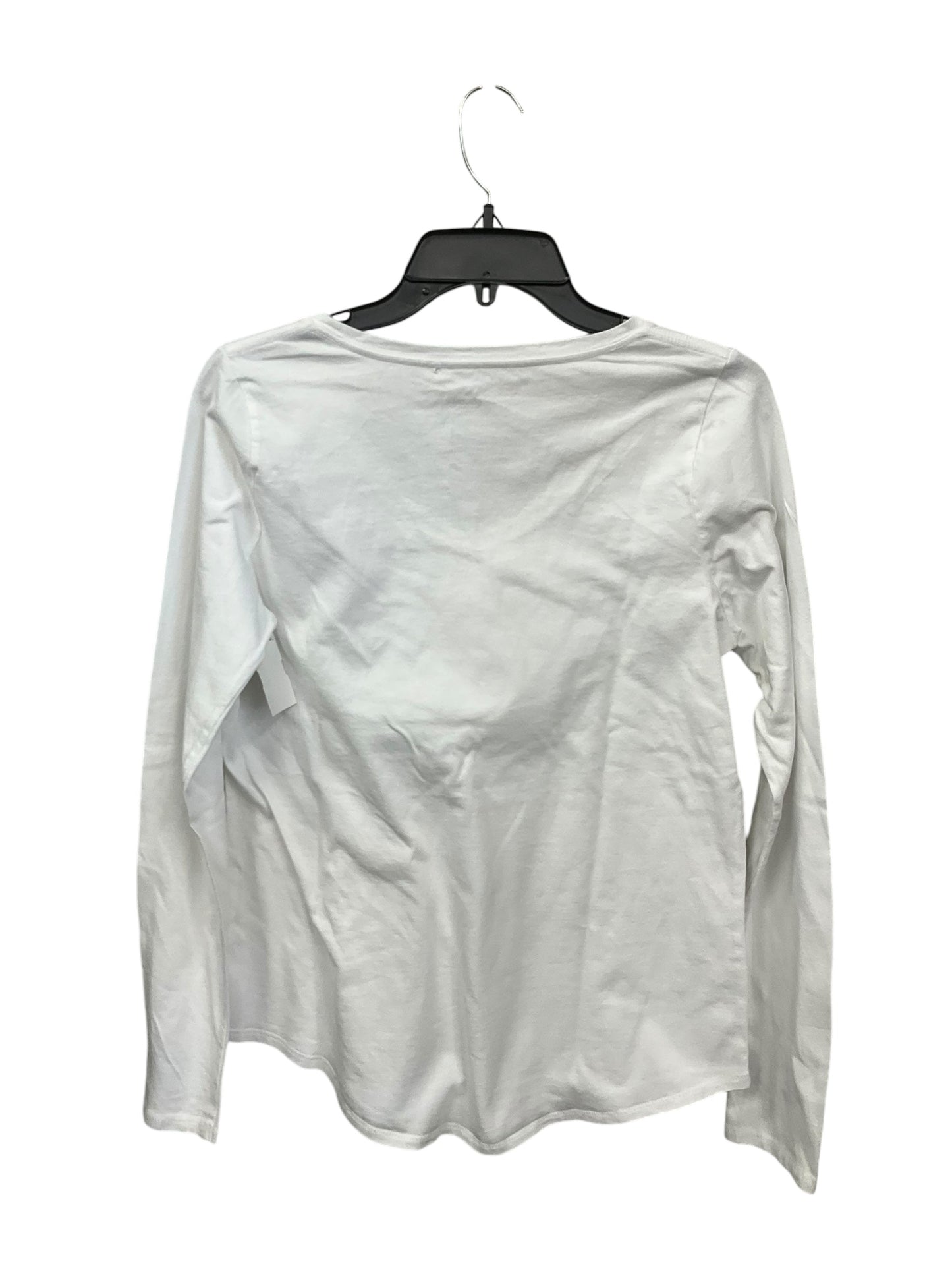 Top Long Sleeve Basic By Sonoma In White, Size: S