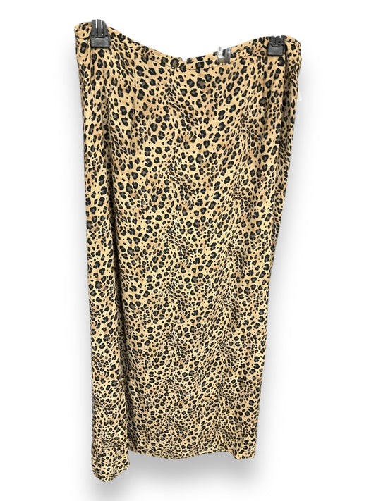 Skirt Midi By Kasper In Animal Print, Size: 10