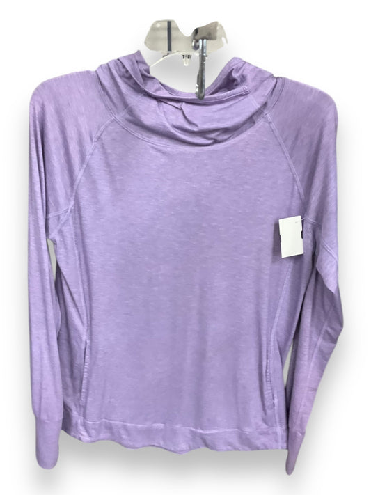 Athletic Top Long Sleeve Hoodie By 90 Degrees By Reflex In Purple, Size: M