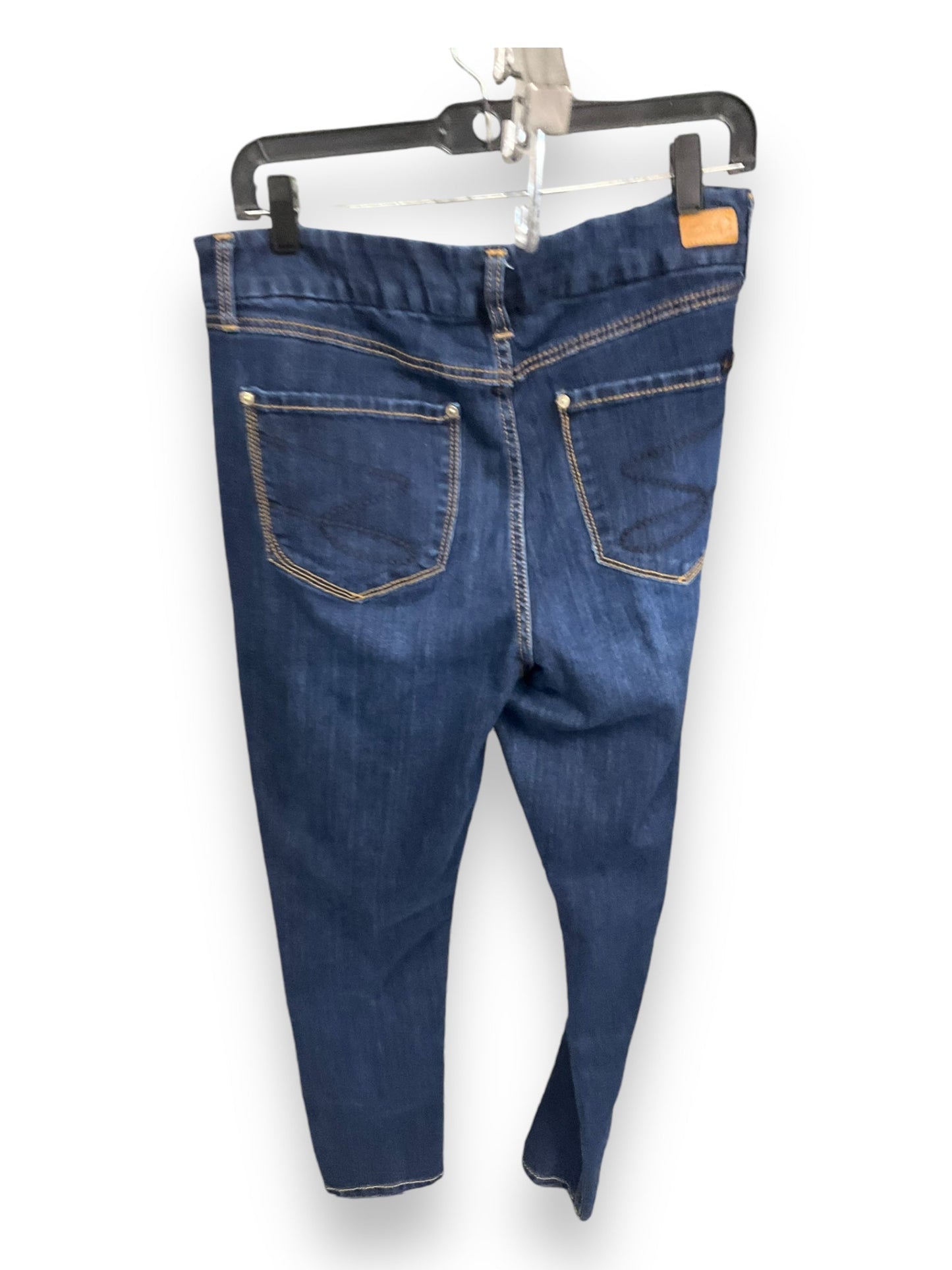 Jeans Straight By Seven 7 In Blue Denim, Size: 12