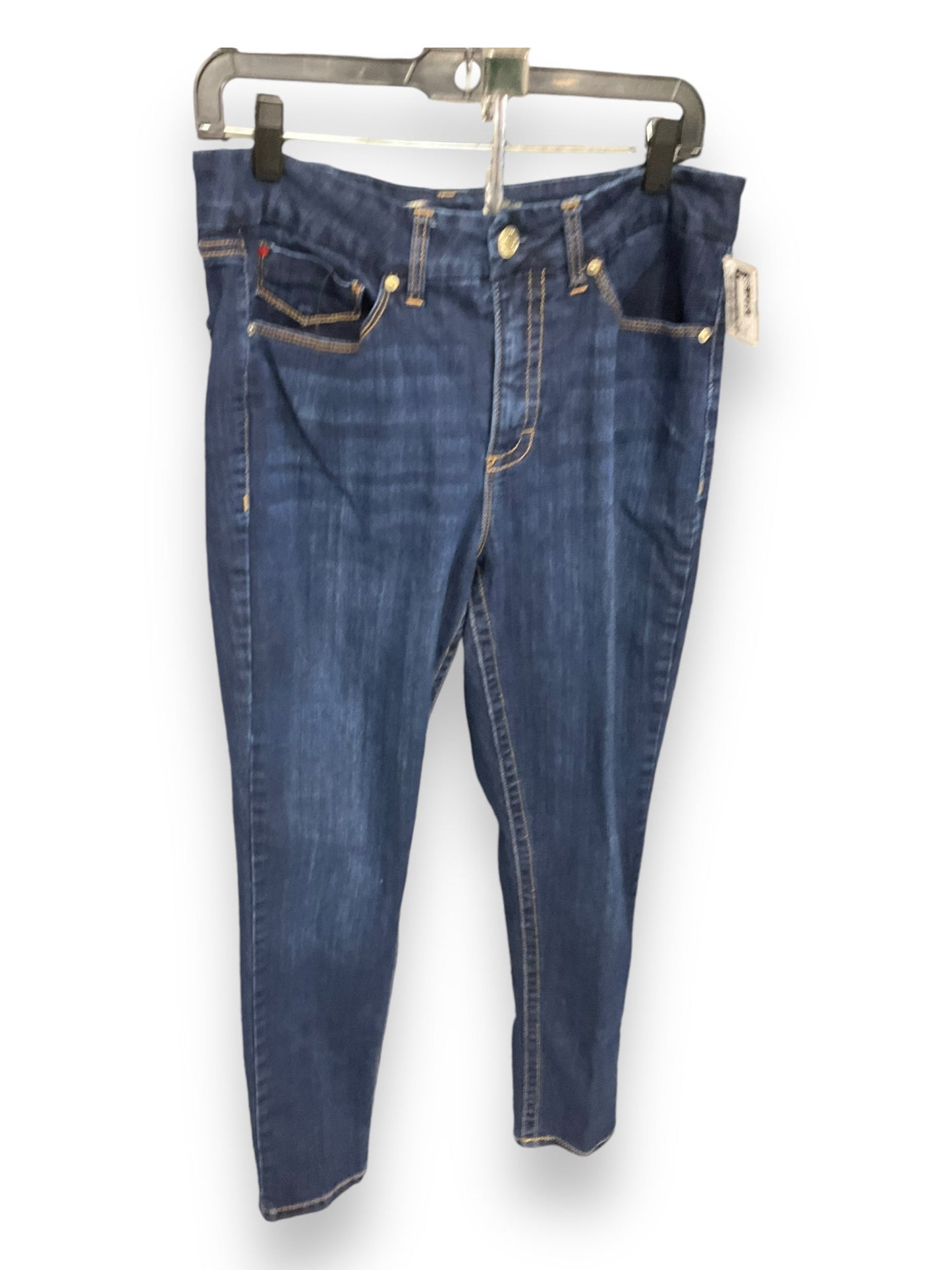 Jeans Straight By Seven 7 In Blue Denim, Size: 12