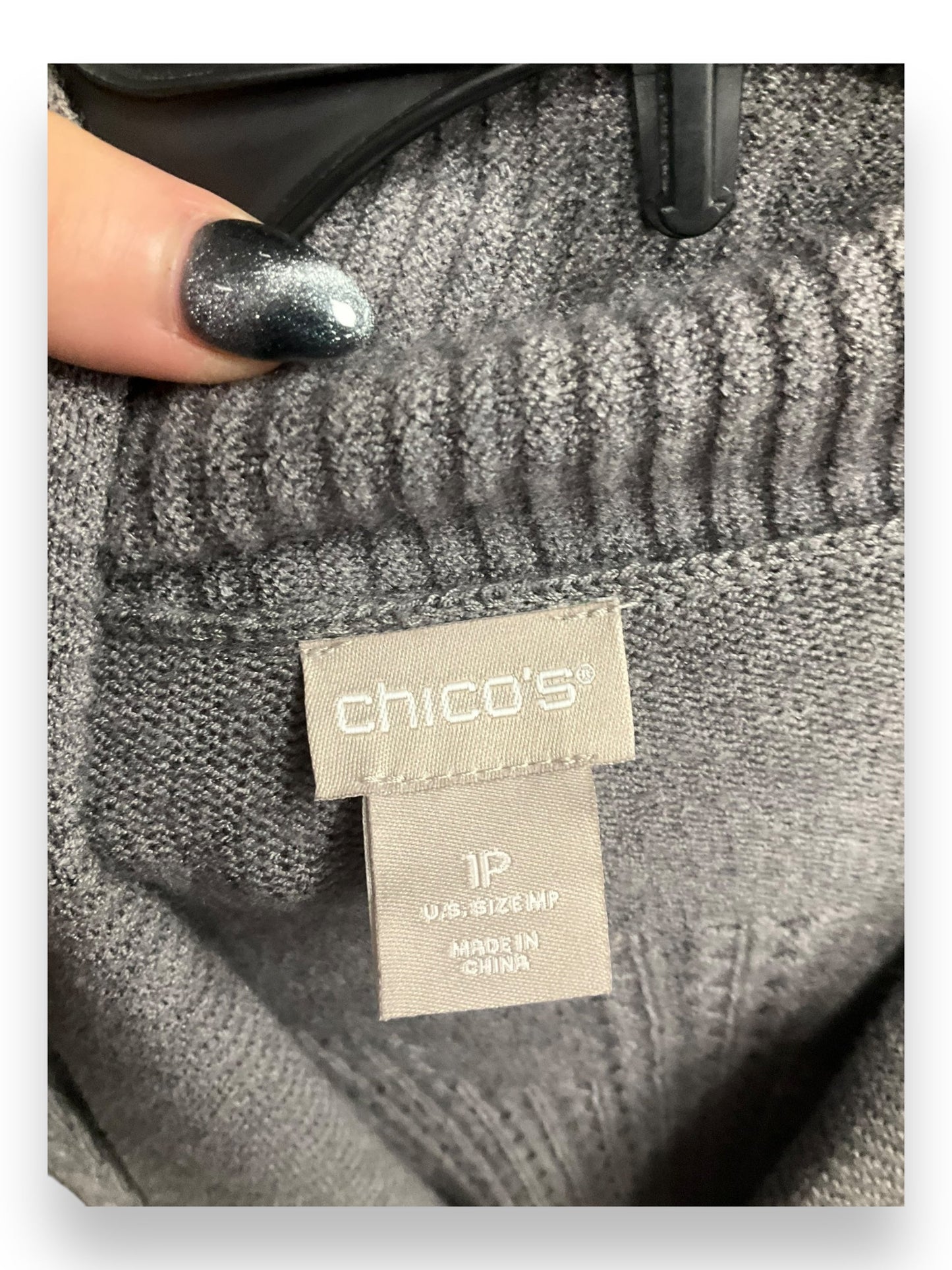 Cardigan By Chicos In Grey, Size: M