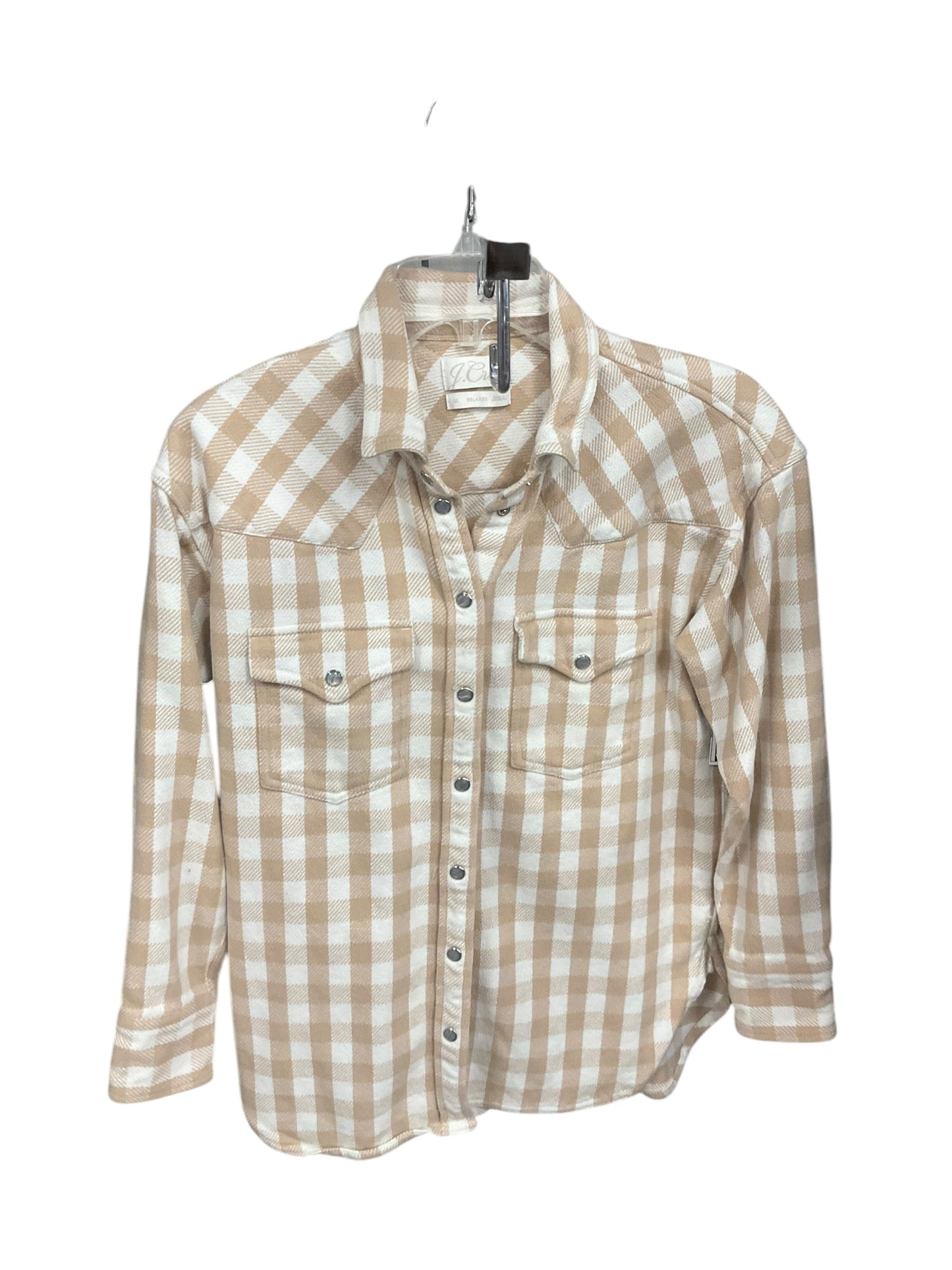 Jacket Shirt By J. Crew In Beige, Size: Xs