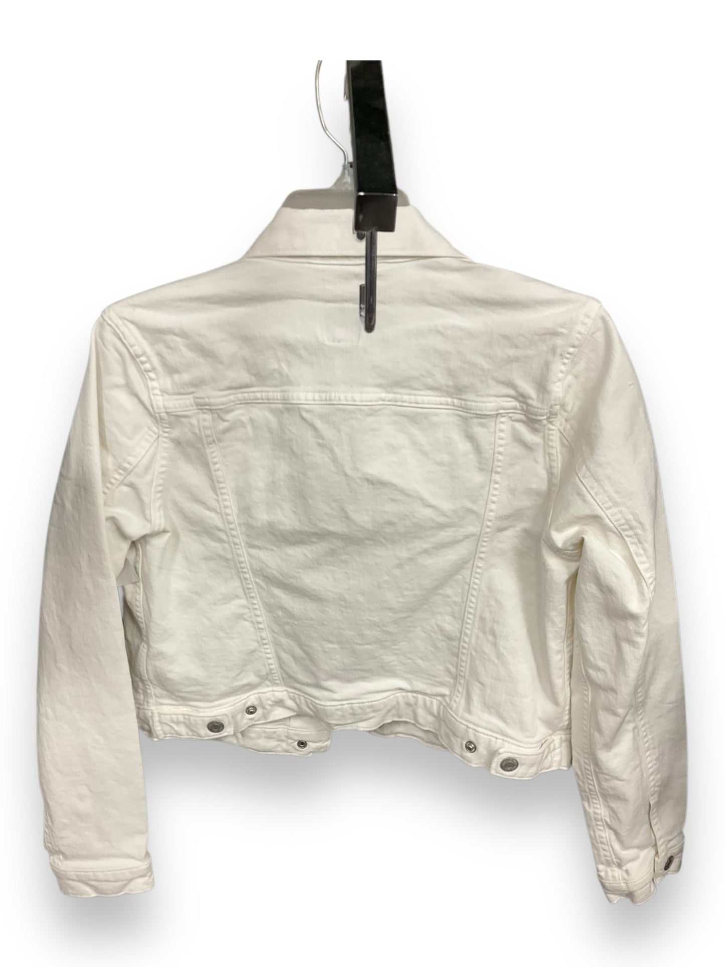 Jacket Denim By Gap In White, Size: M