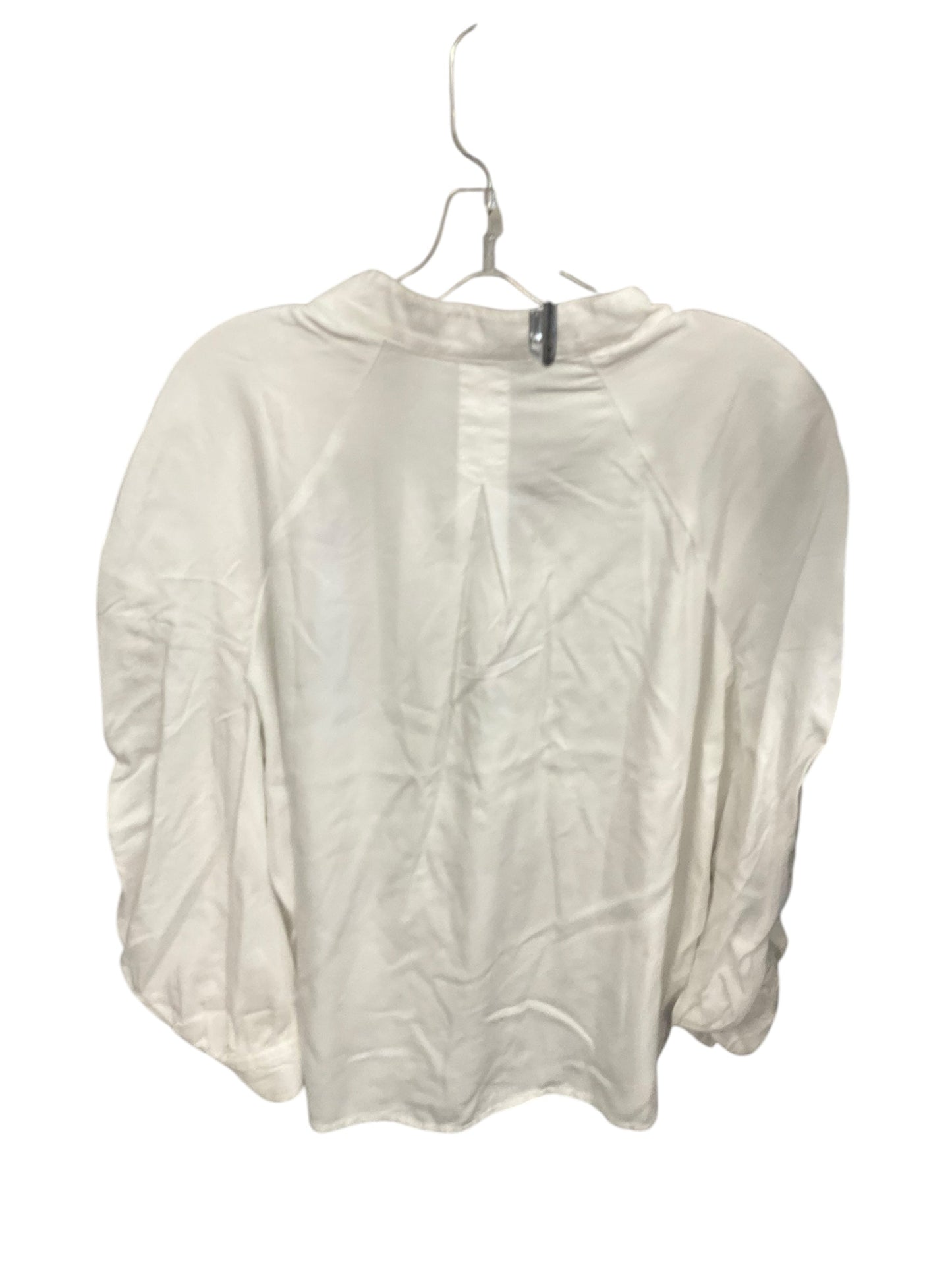 Top Long Sleeve By Time And Tru In White, Size: L