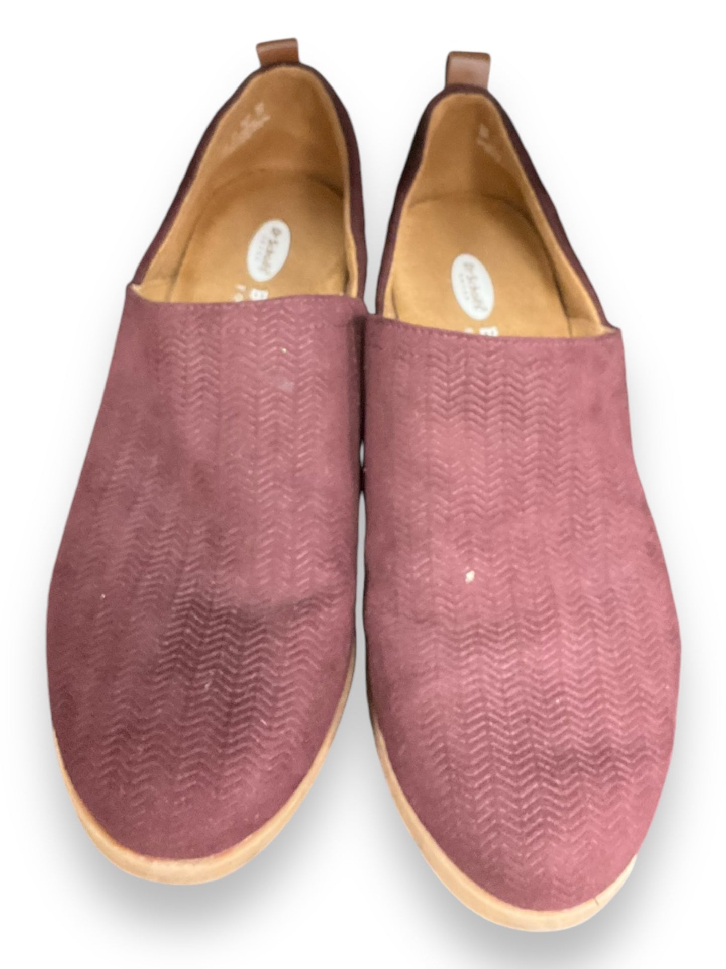 Shoes Flats Loafer Oxford By Dr Scholls In Burgundy, Size: 6