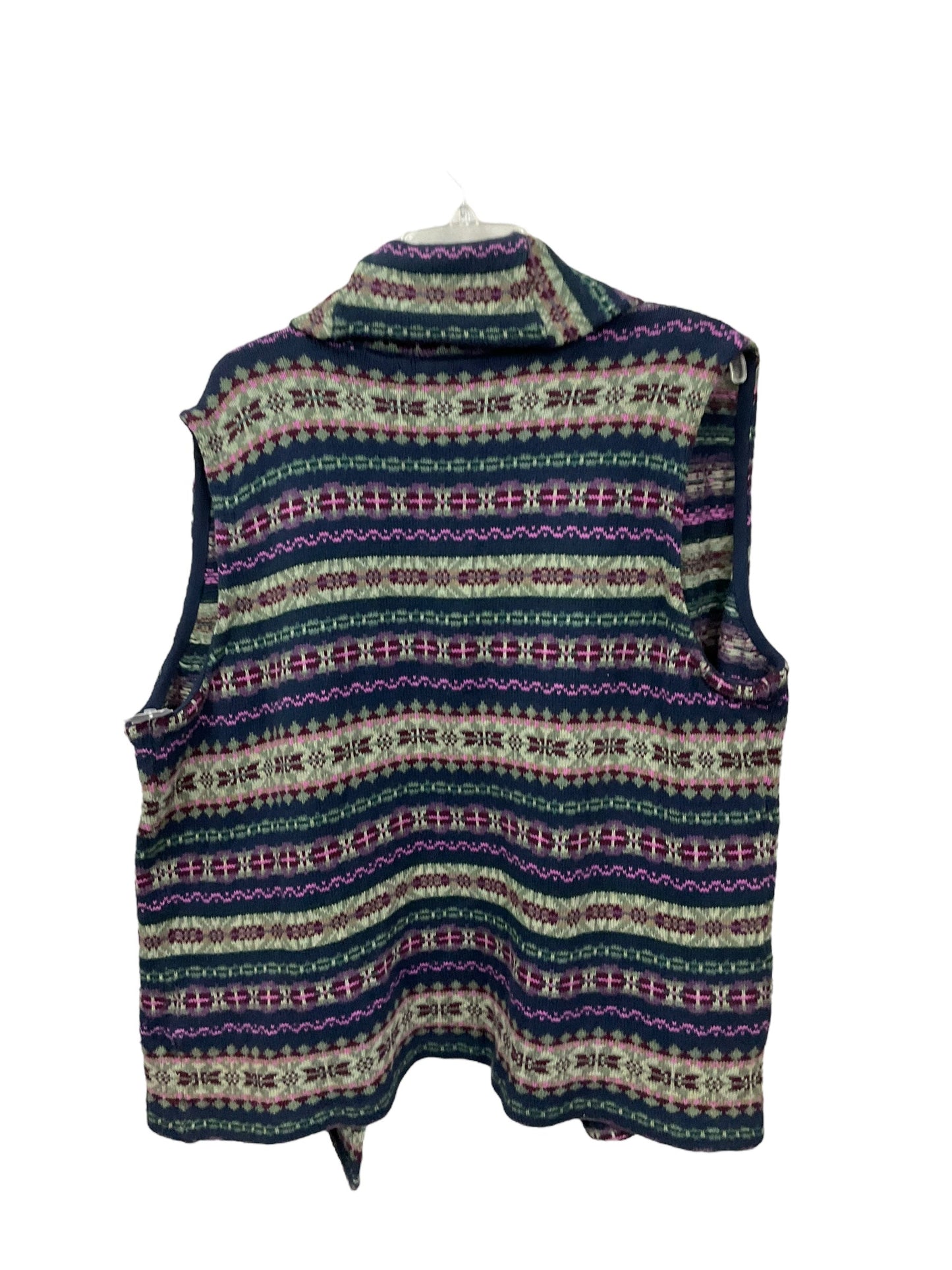 Vest Sweater By Chaps In Multi-colored, Size: 3x