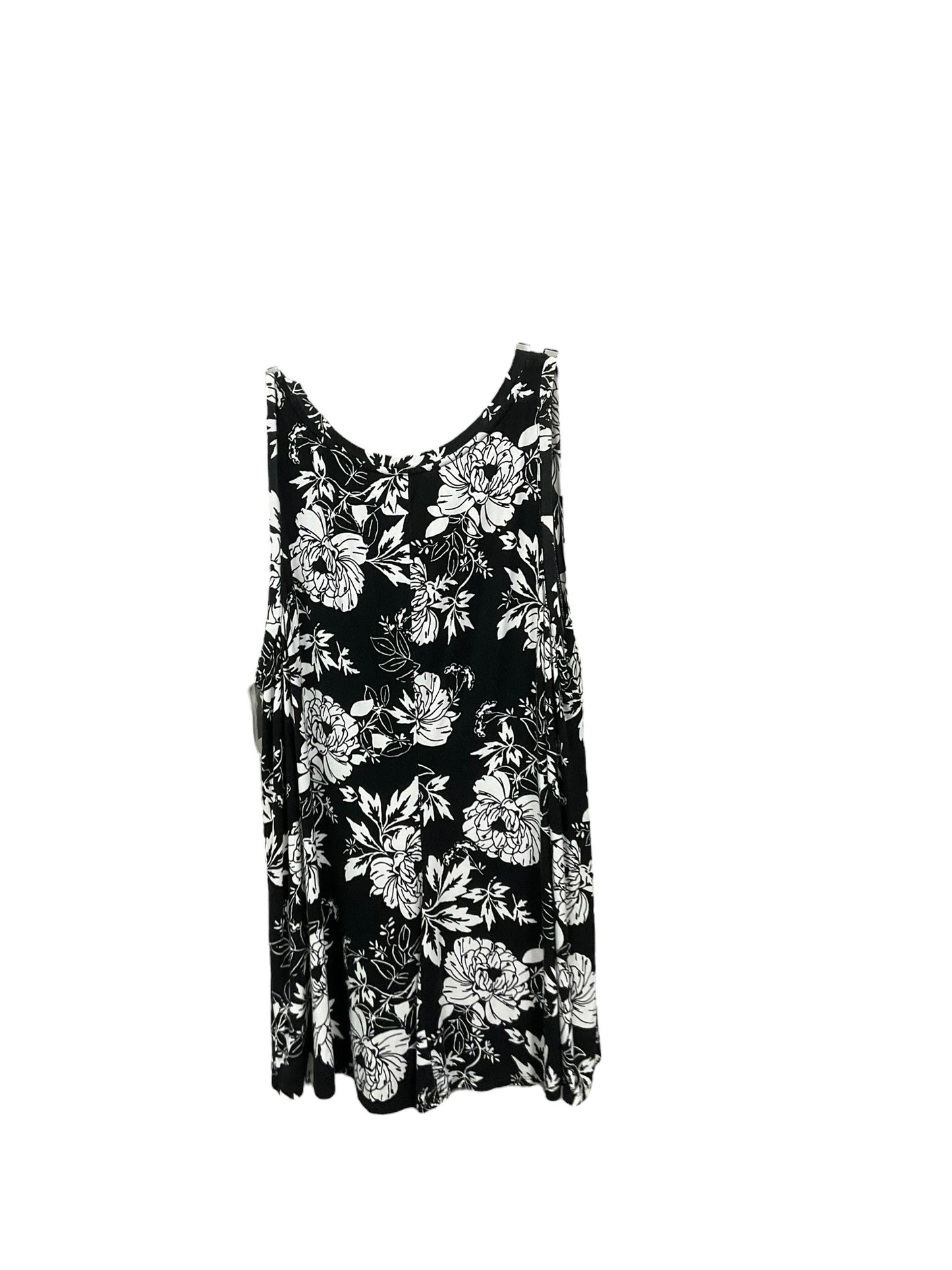 Top Sleeveless By Lane Bryant In Black & White, Size: L