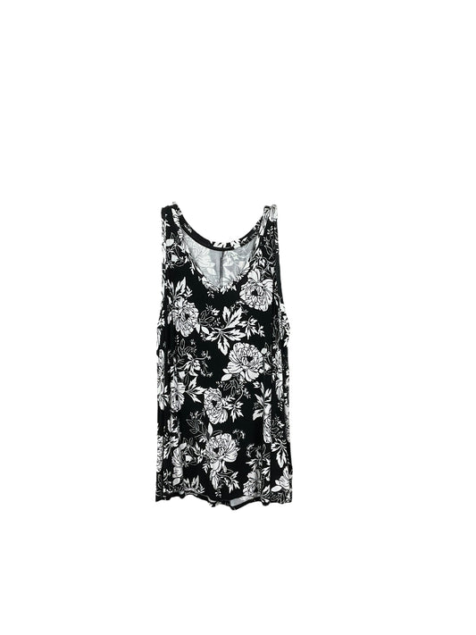 Top Sleeveless By Lane Bryant In Black & White, Size: L