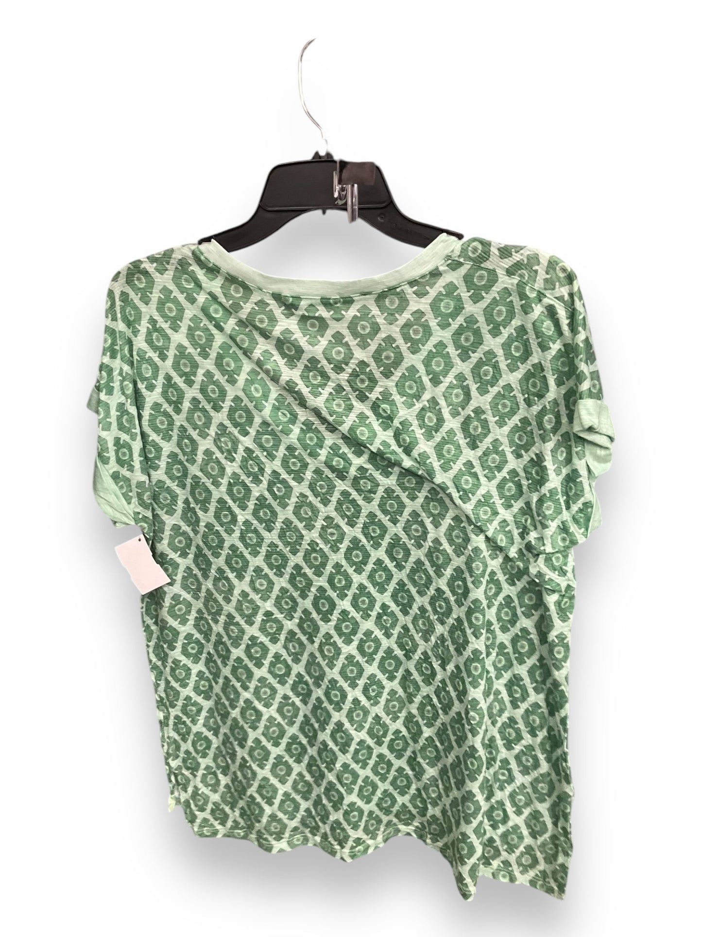 Top Short Sleeve By David Cline In Green, Size: 1x