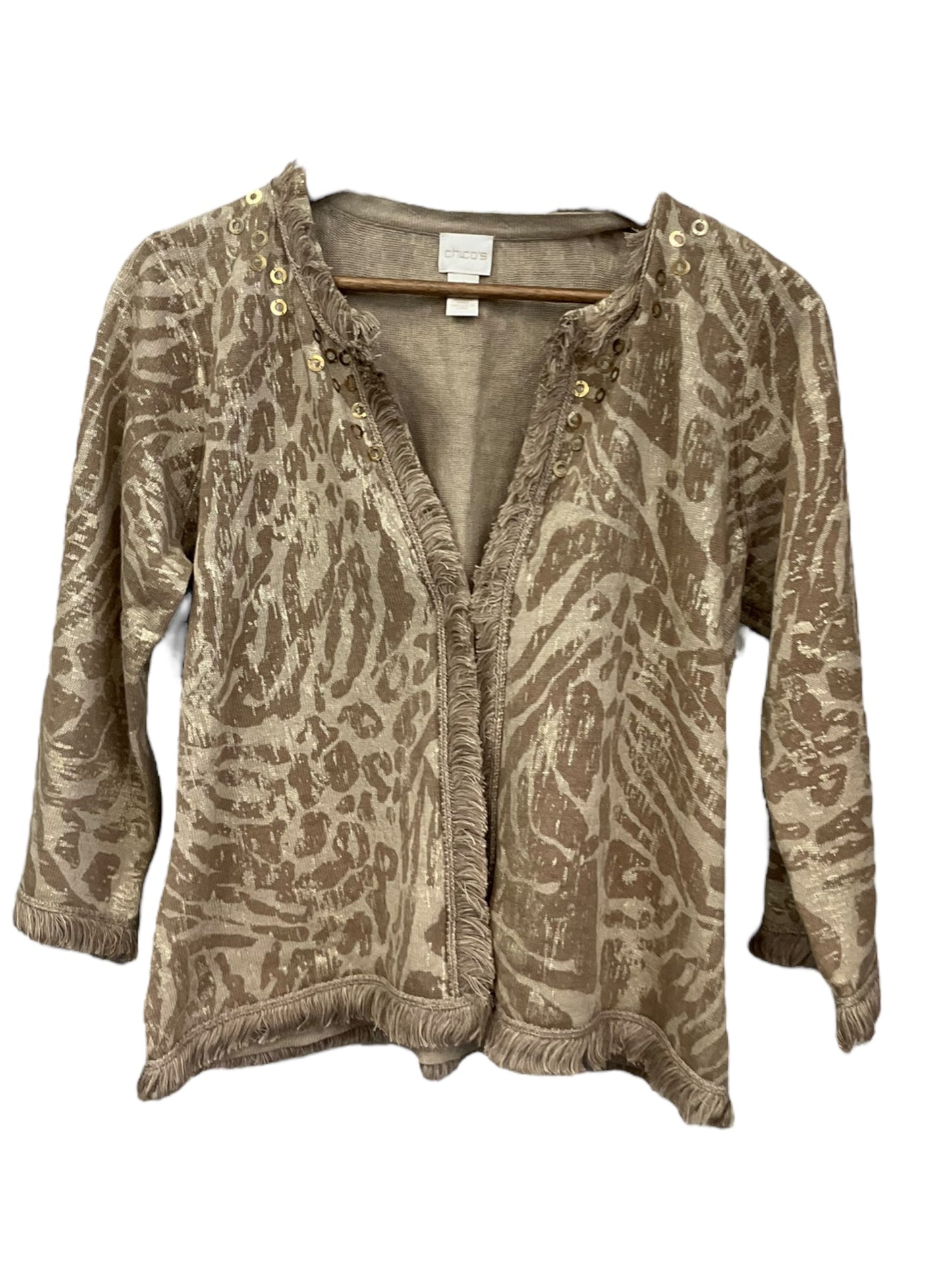 Tan Cardigan Chicos, Size M