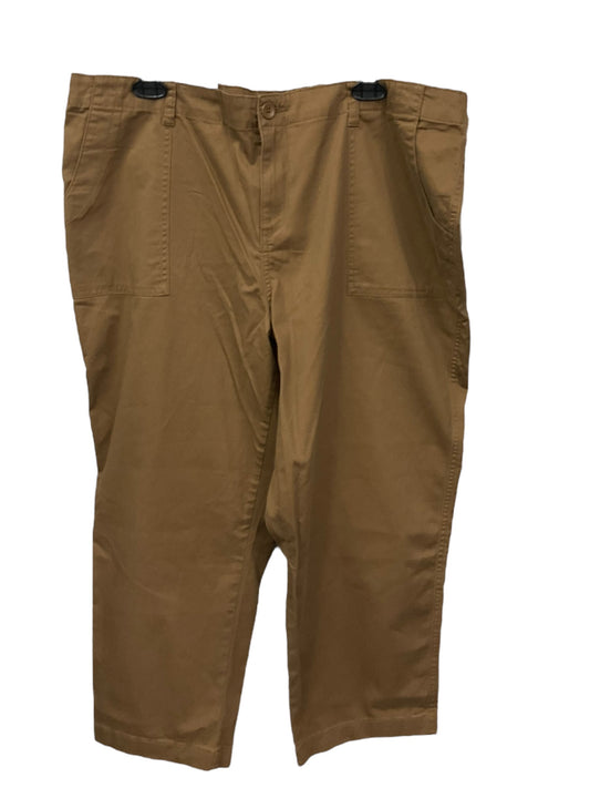 Brown Capris Style And Company, Size 18