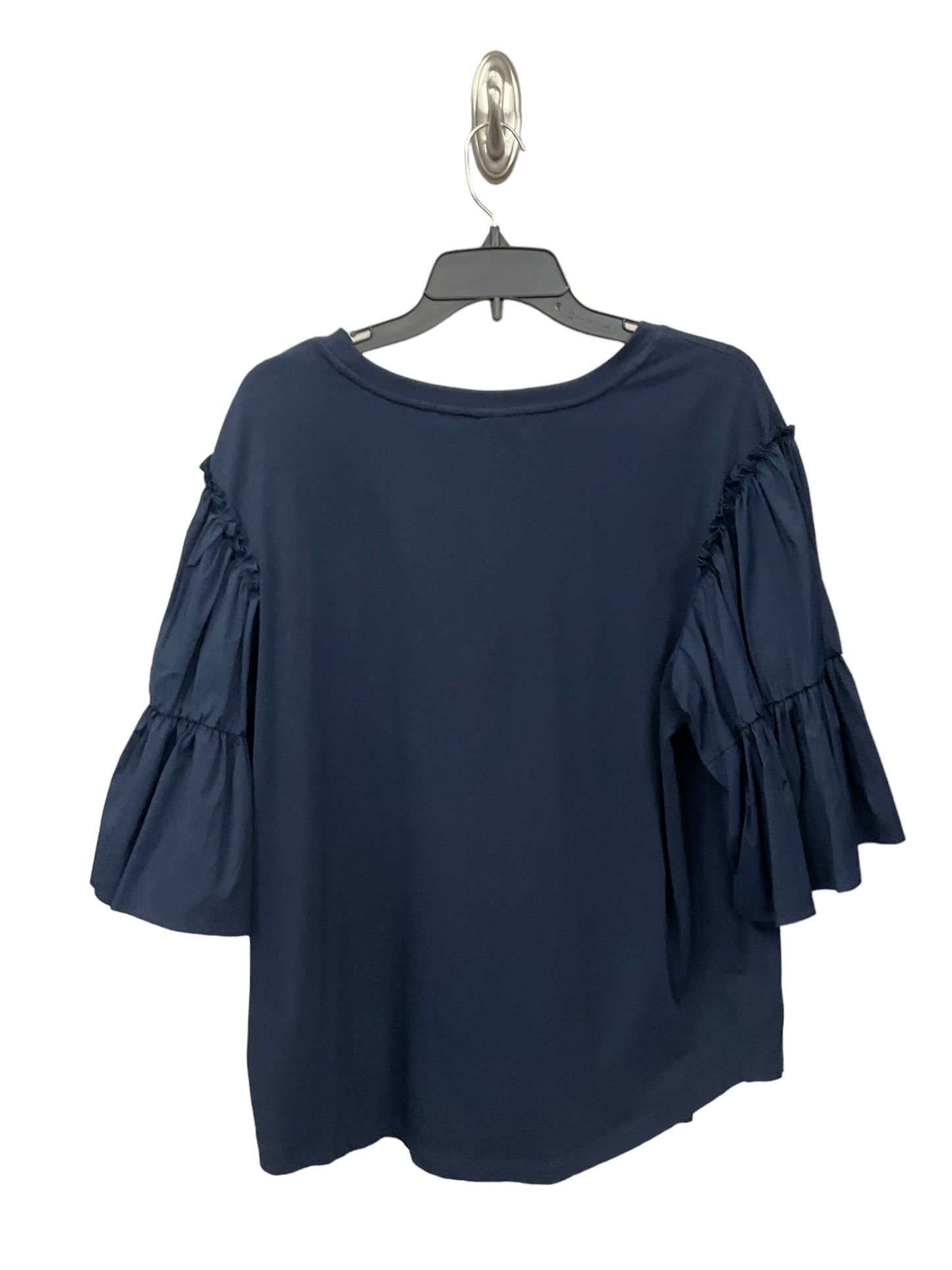 Top Short Sleeve By Chicos In Navy, Size: 2