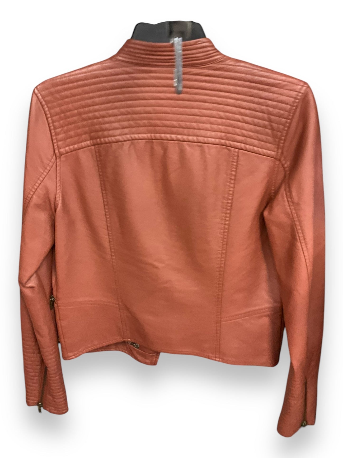 Jacket Moto By Anthropologie In Brown, Size: S