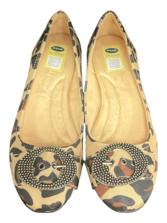 Shoes Heels Platform By Dr Scholls In Animal Print, Size: 7.5