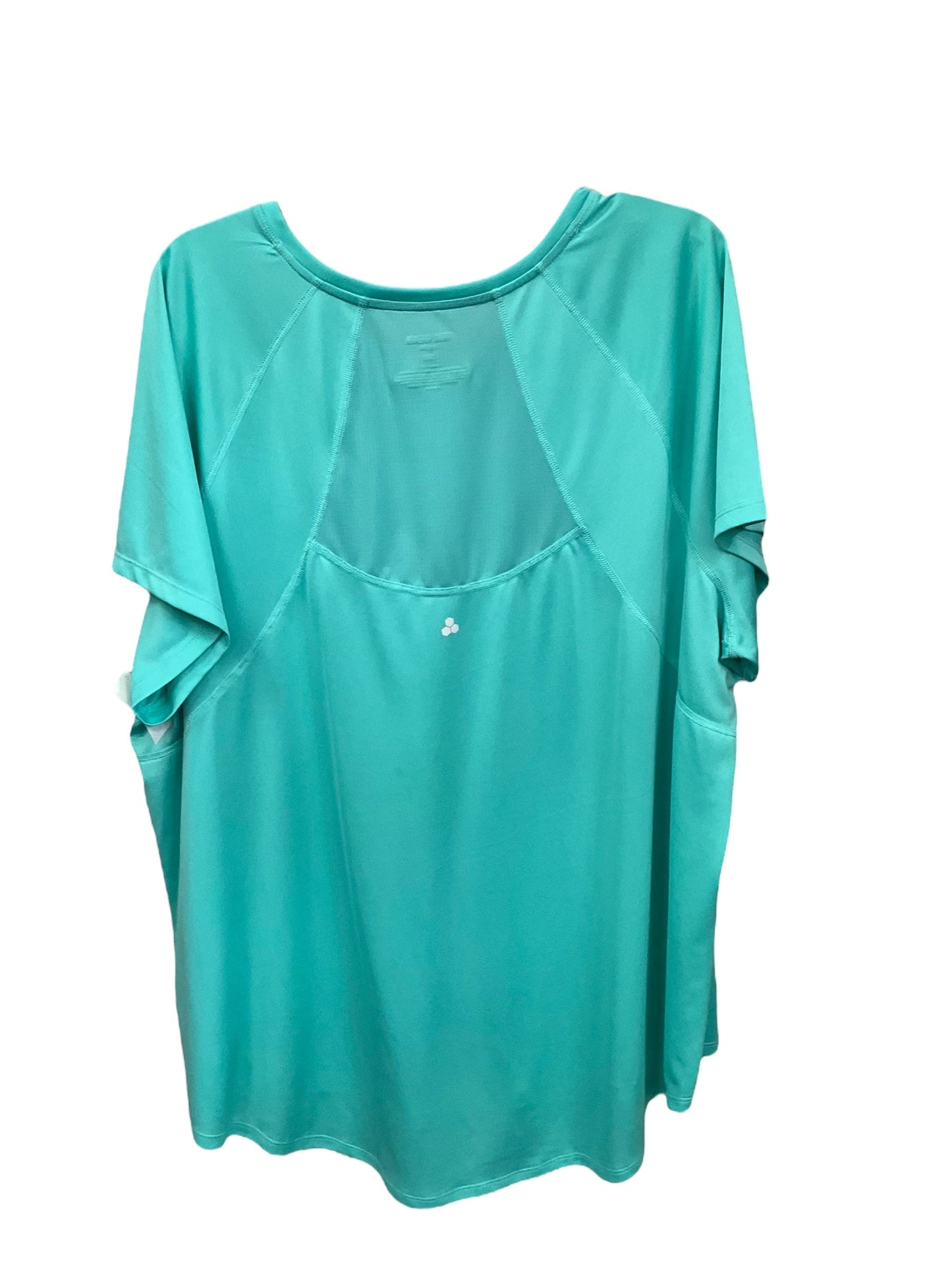 Athletic Top Short Sleeve By Tek Gear In Mint, Size: 3x