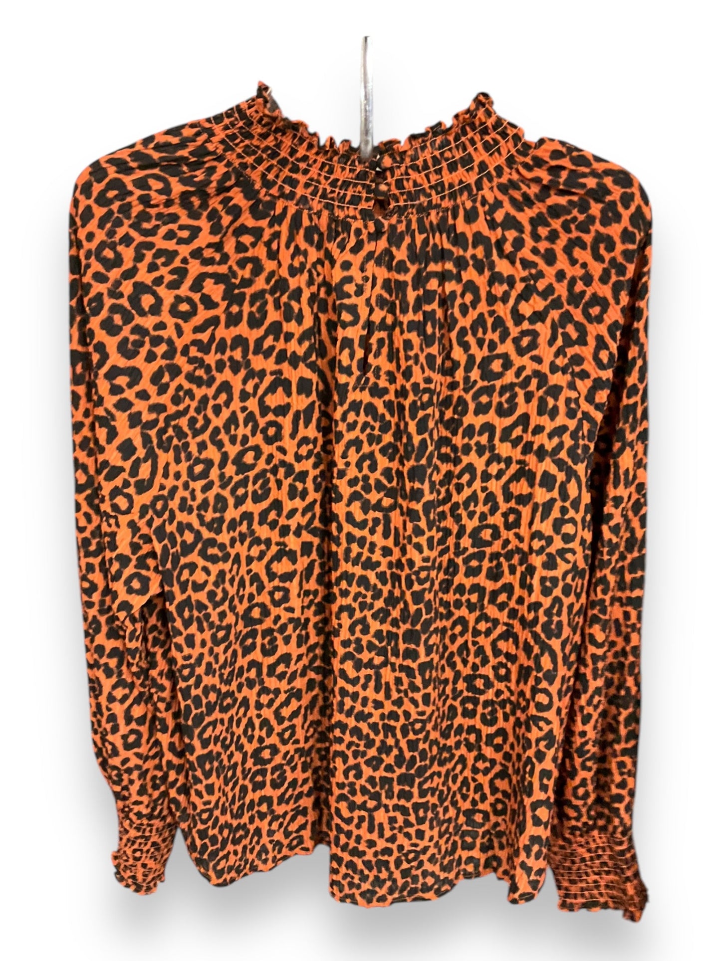 Top Long Sleeve By Loft In Animal Print, Size: Xl