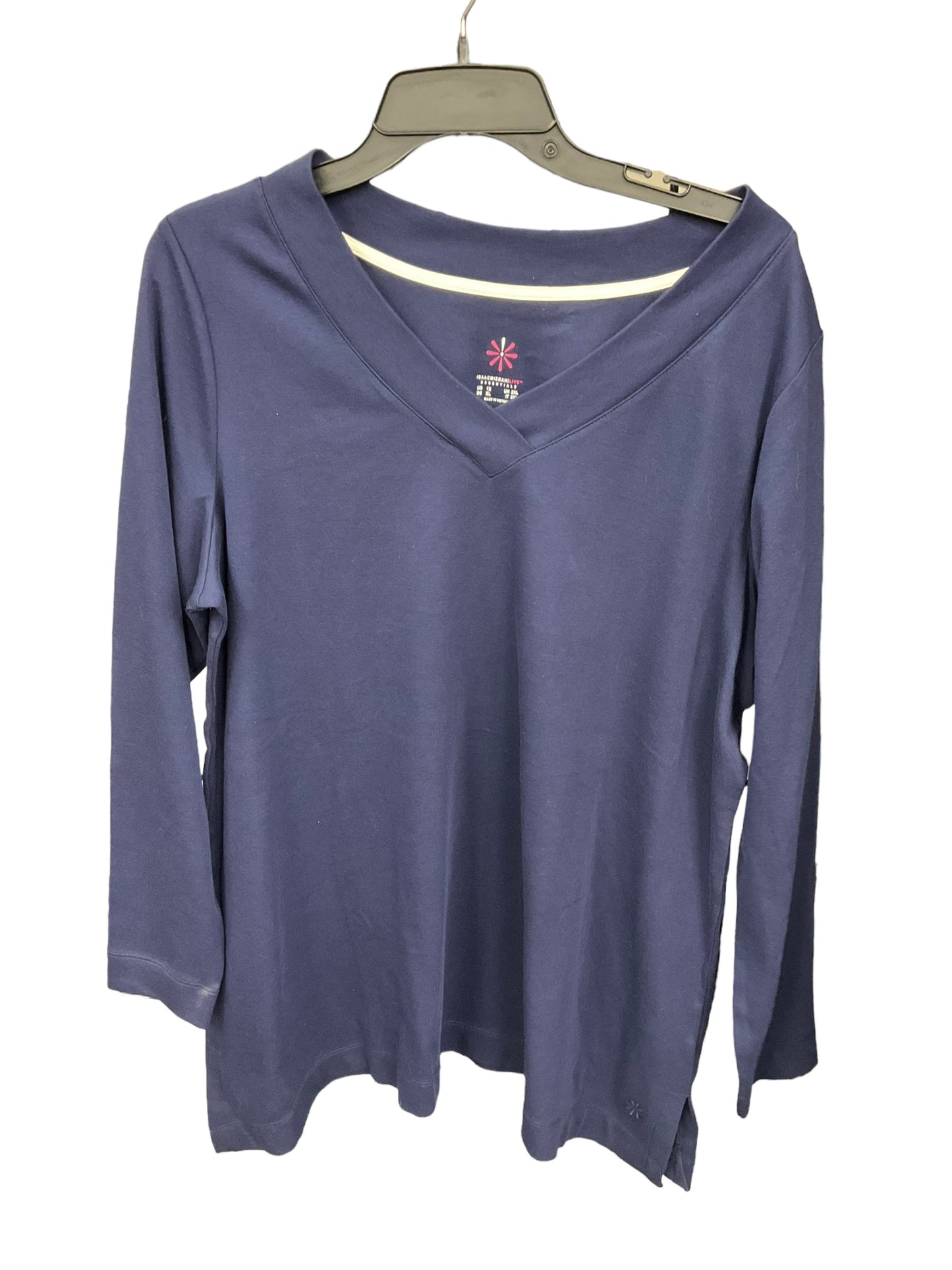 Top Long Sleeve Basic By Isaac Mizrahi Live Qvc  Size: 1x