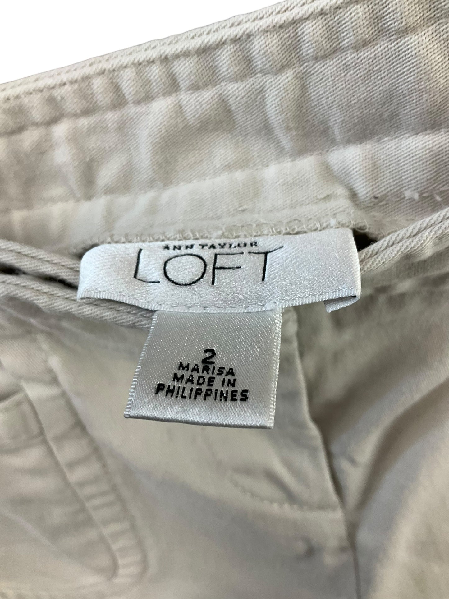 Tan Capris Loft, Size 2