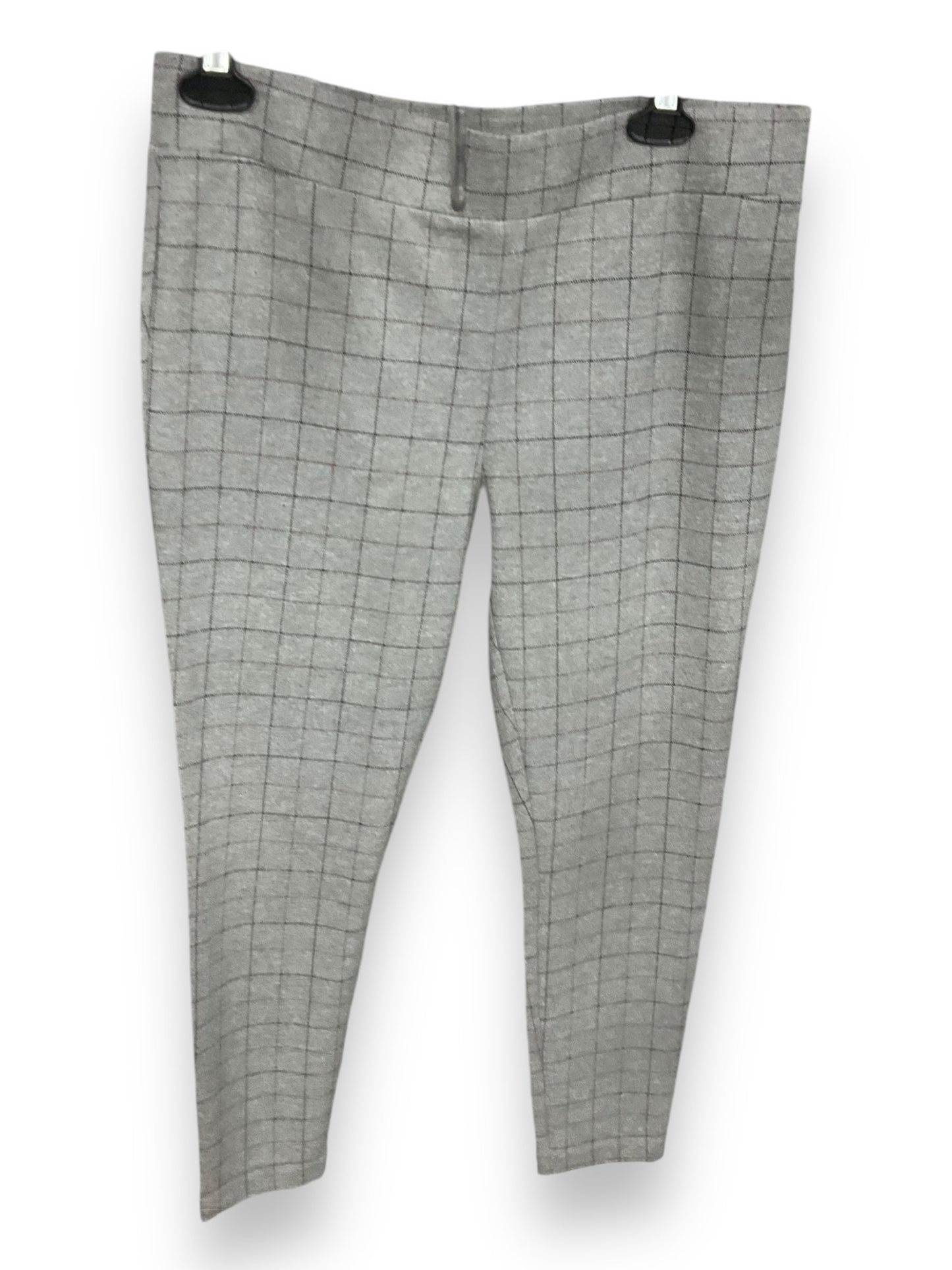 Pants Leggings By Loft In Plaid Pattern, Size: L