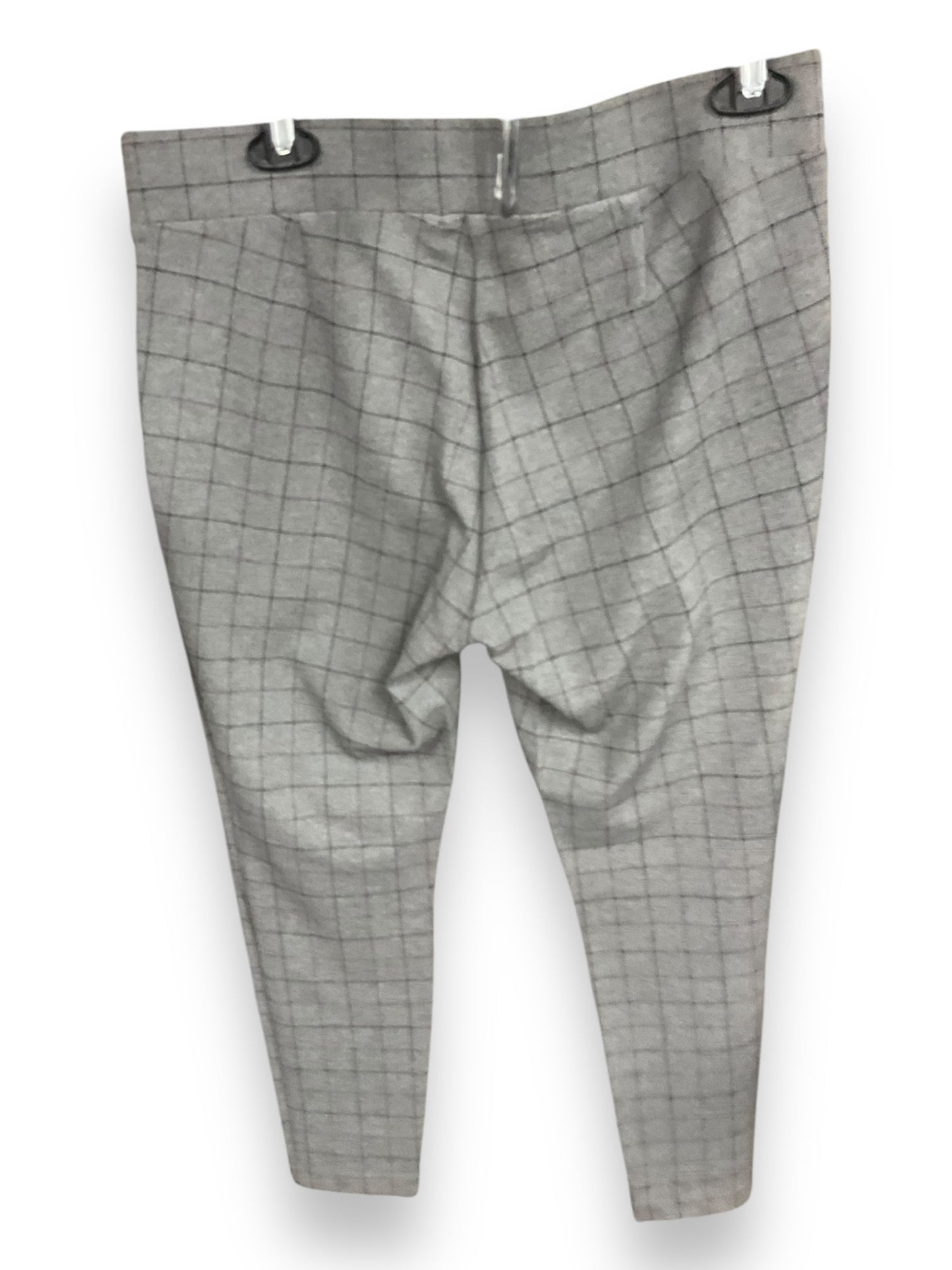 Pants Leggings By Loft In Plaid Pattern, Size: L