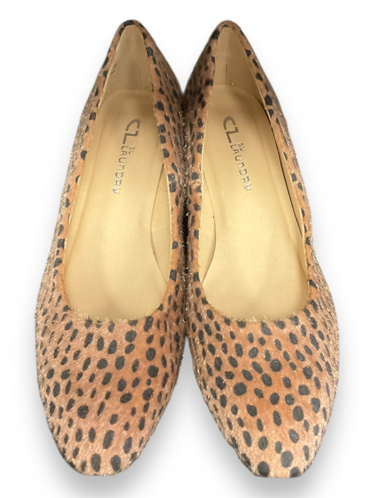 Shoes Heels Block By Laundry In Animal Print, Size: 8.5