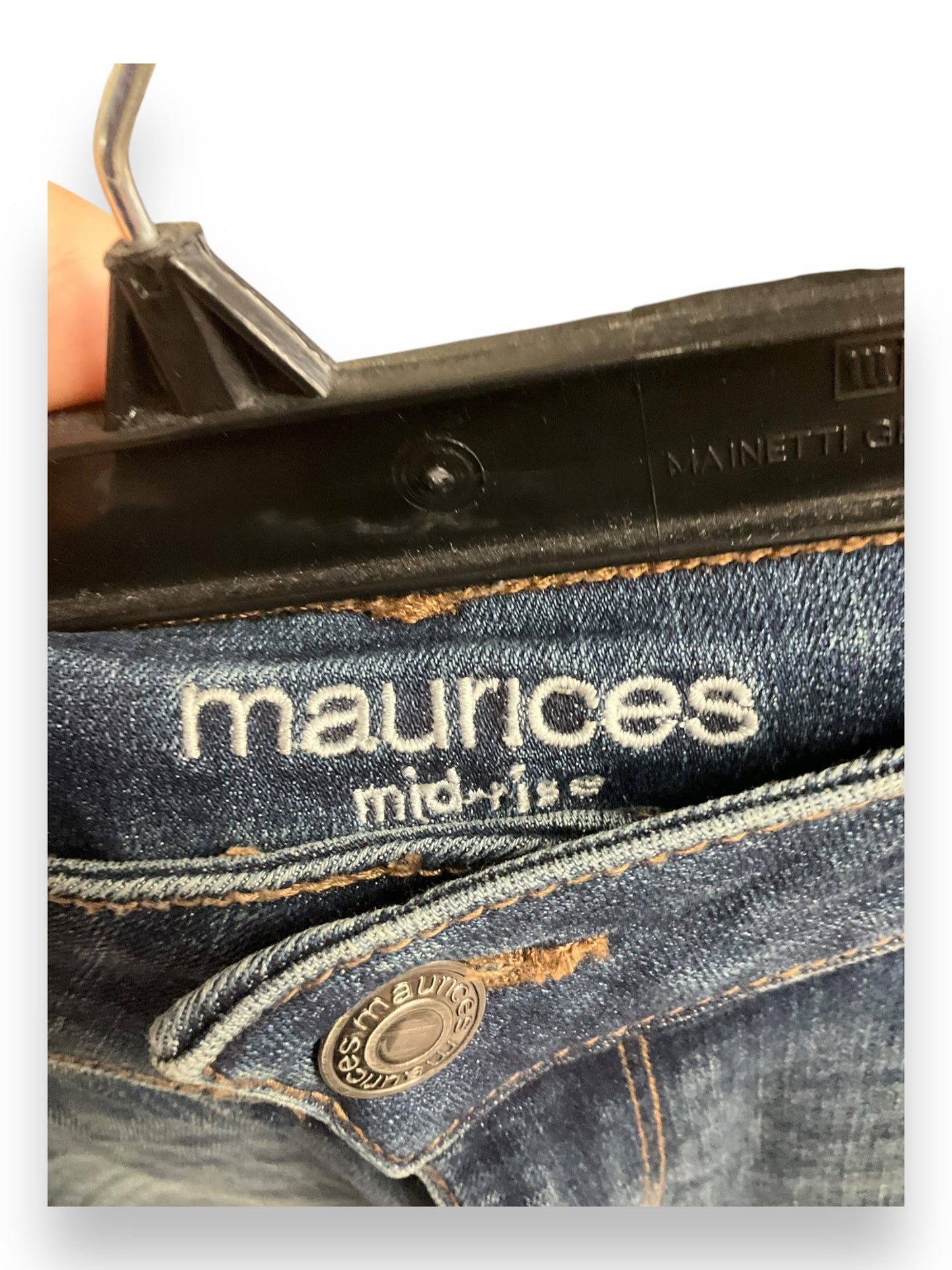 Jeans Skinny By Maurices In Blue Denim, Size: 10