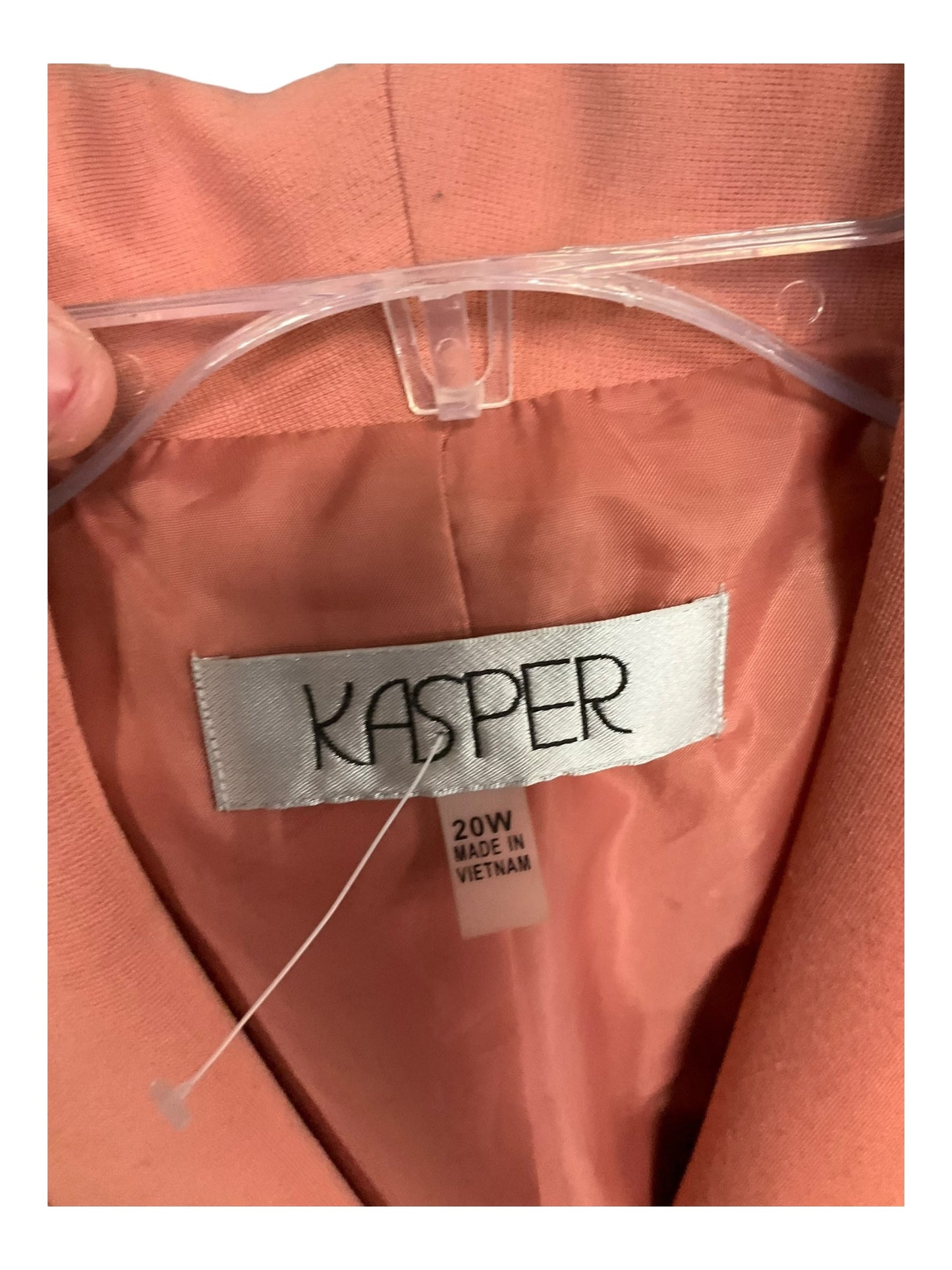 Blazer By Kasper In Coral, Size: 20