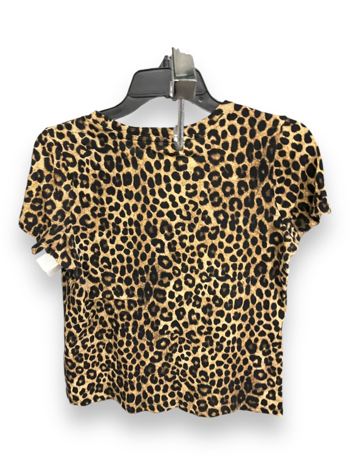 Top Short Sleeve By Michael By Michael Kors In Animal Print, Size: S