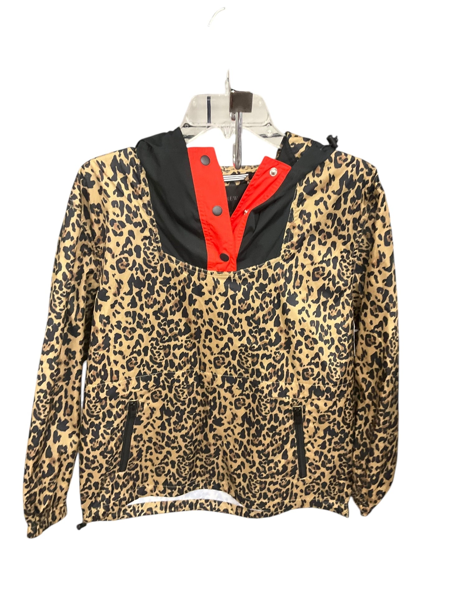 Jacket Windbreaker By J. Crew In Animal Print, Size: Xs