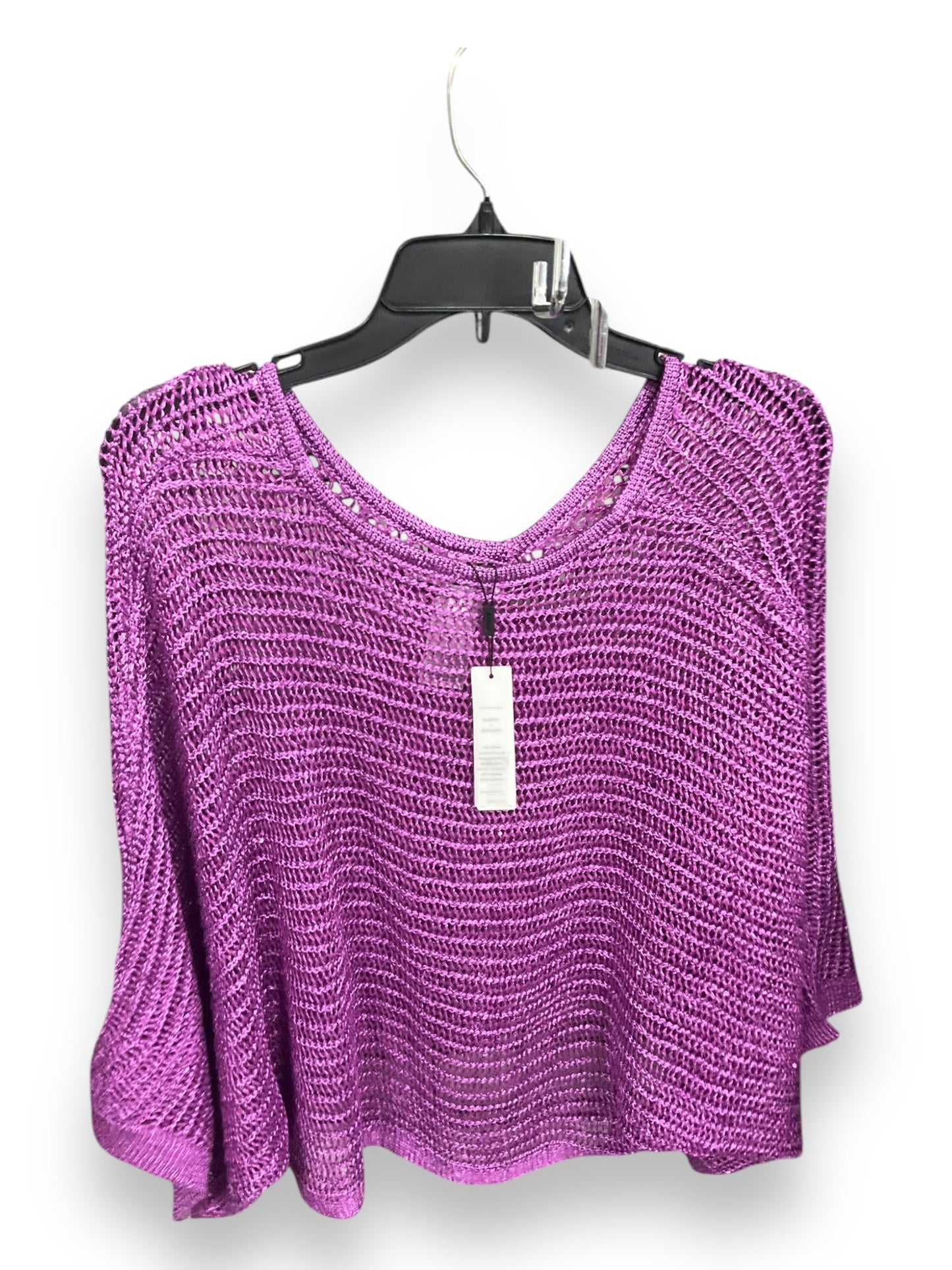 Sweater Short Sleeve By Chicos In Purple, Size: S