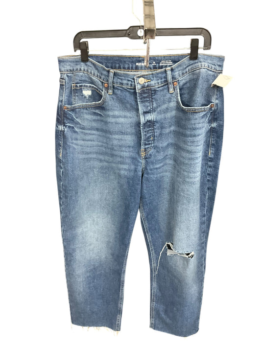 Jeans Straight By Old Navy In Blue Denim, Size: 16