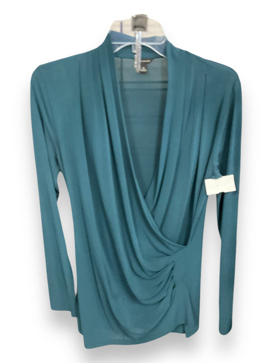 Top Long Sleeve By Ann Taylor In Green, Size: M