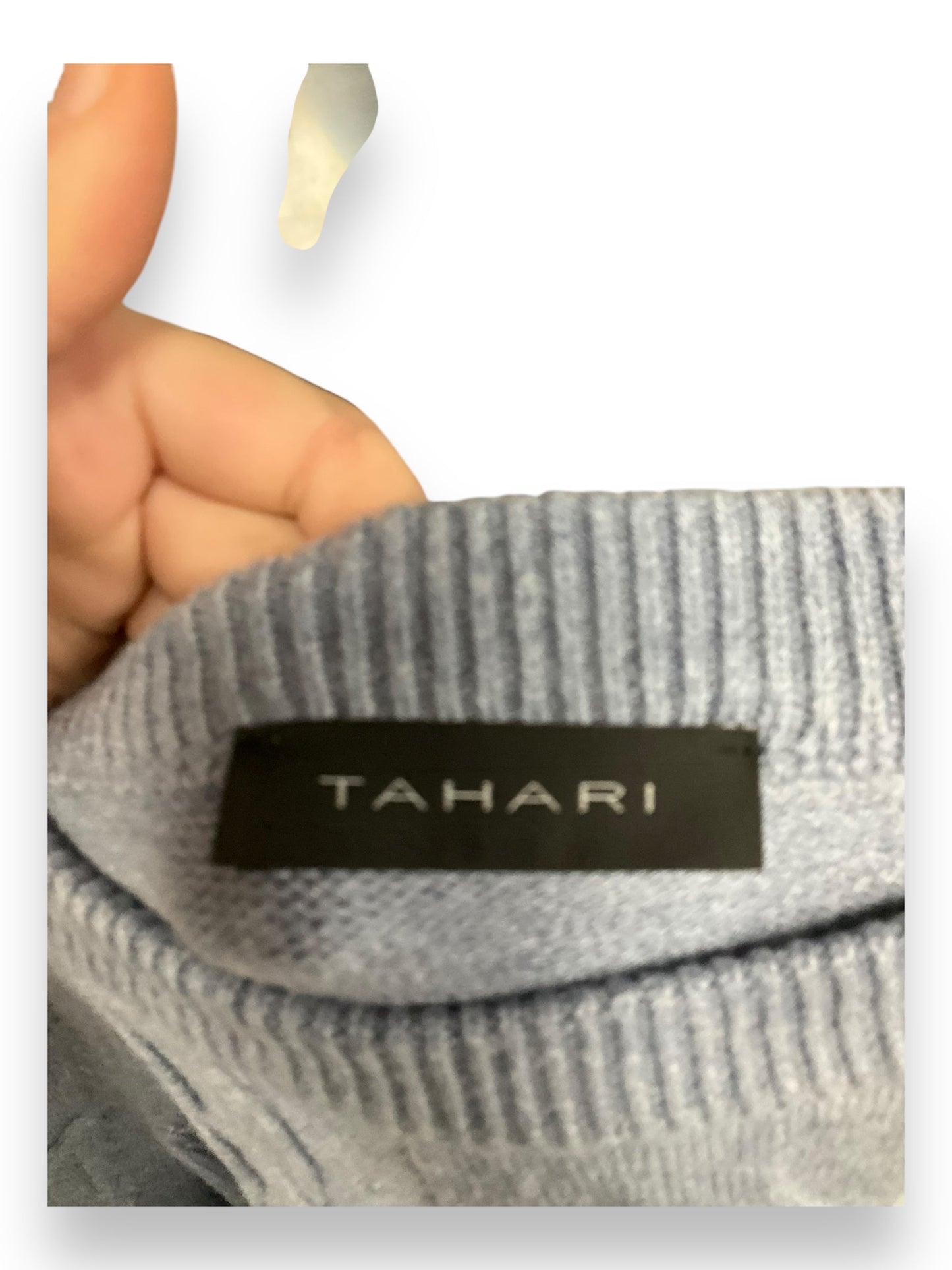 Sweater By Tahari By Arthur Levine In Blue, Size: M