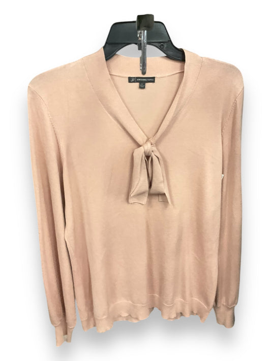 Top Long Sleeve By Adrianna Papell In Pink, Size: L