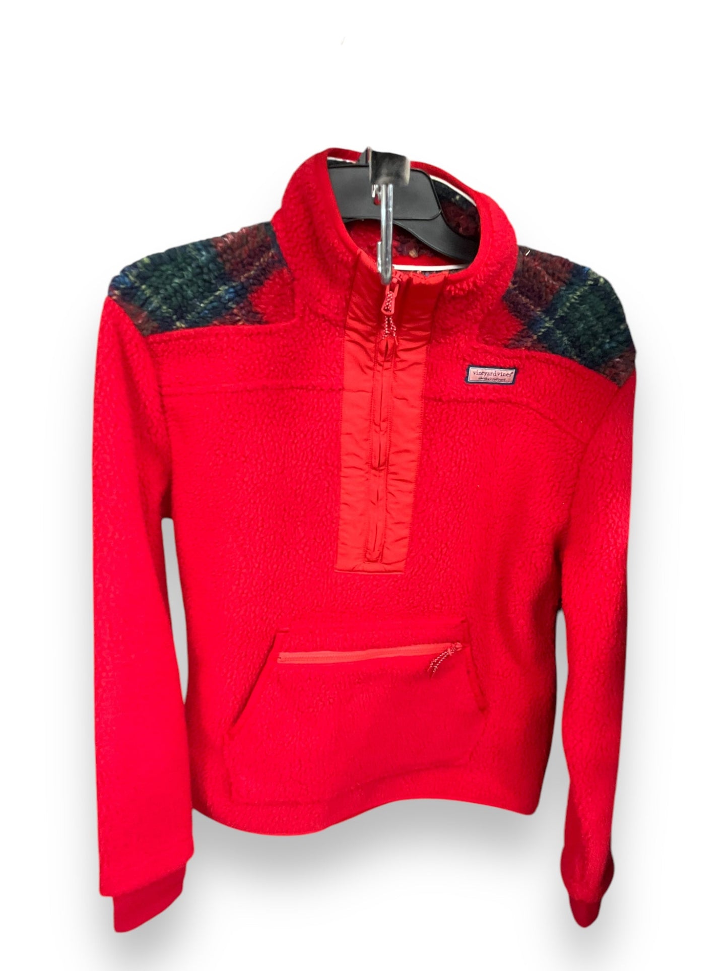 Jacket Fleece By Vineyard Vines In Red, Size: Xs