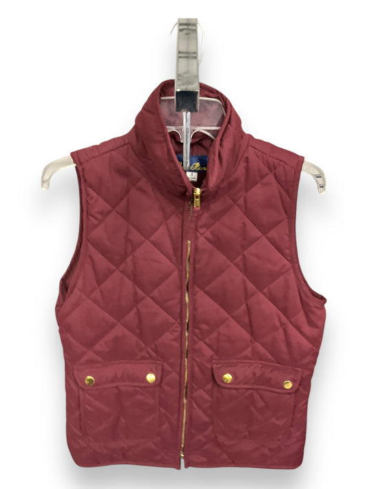 Vest Puffer & Quilted By Blue Rain In Maroon, Size: S