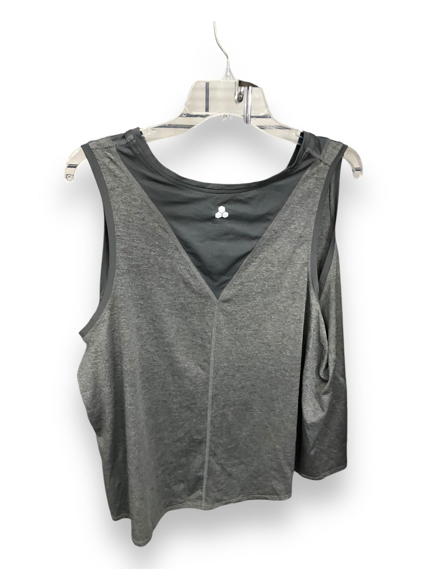 Athletic Tank Top By Tek Gear In Grey, Size: 2x