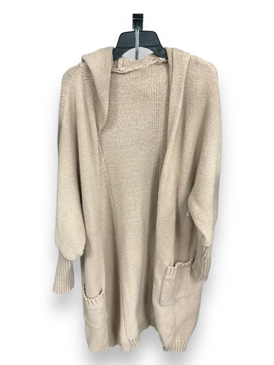 Sweater Cardigan By Clothes Mentor In Tan, Size: Xxl