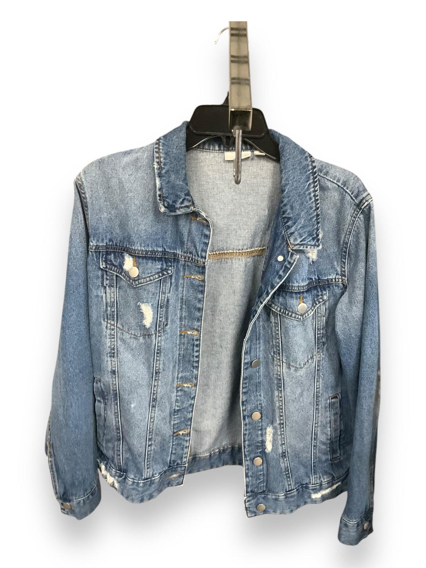 Jacket Denim By Bp In Blue Denim, Size: S