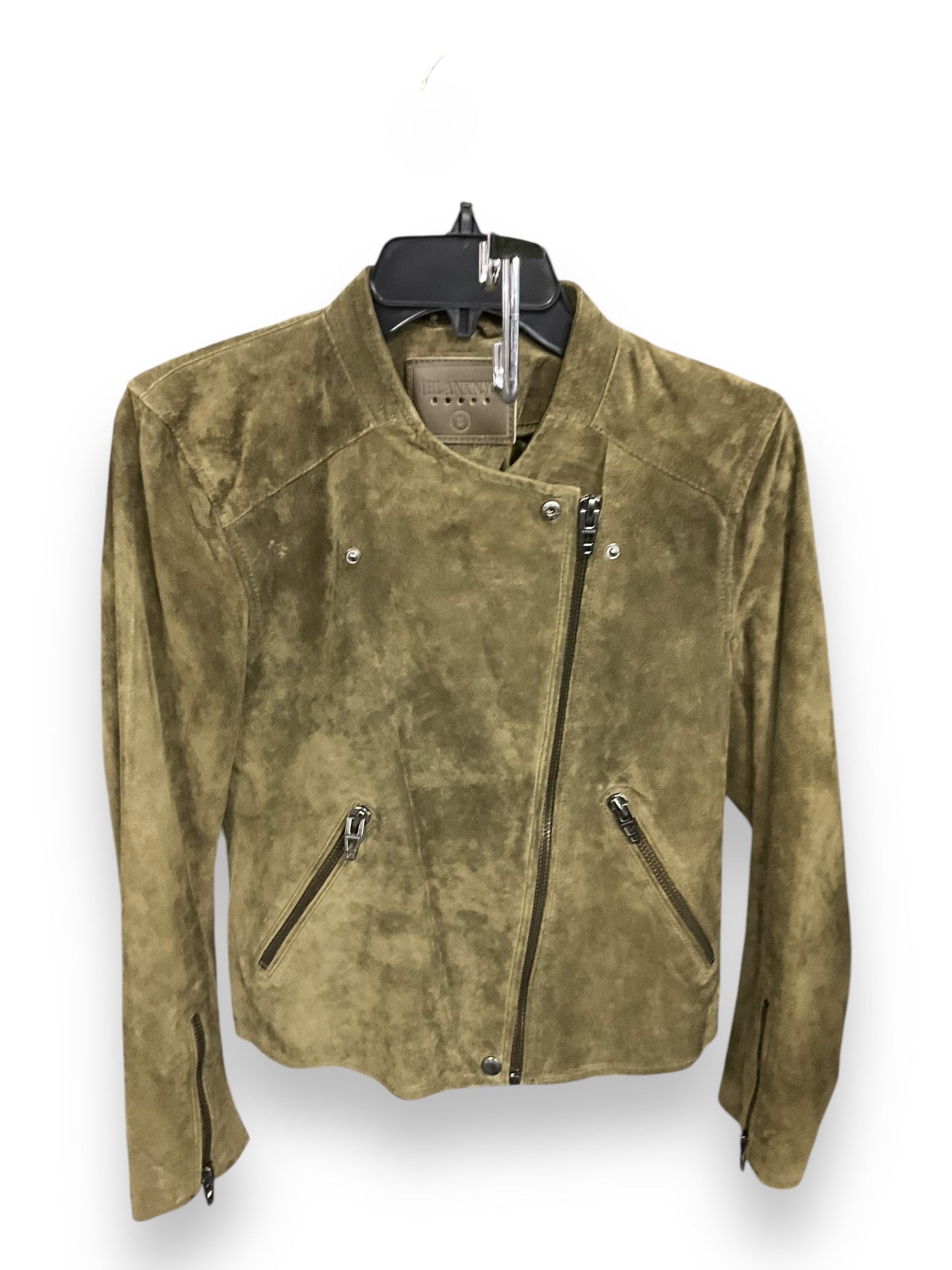 Jacket Moto Leather By Blanknyc In Green, Size: S