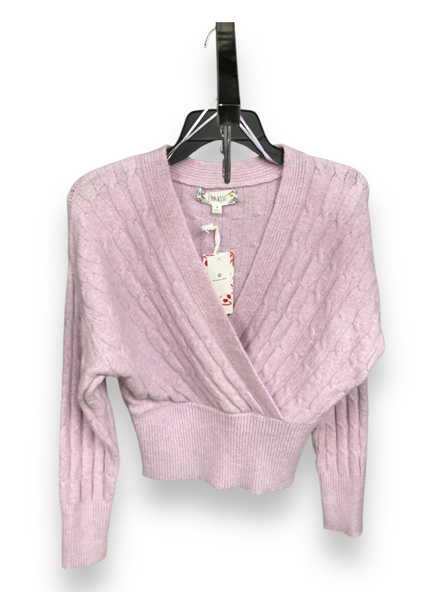 Sweater By Pink Rose In Purple, Size: S