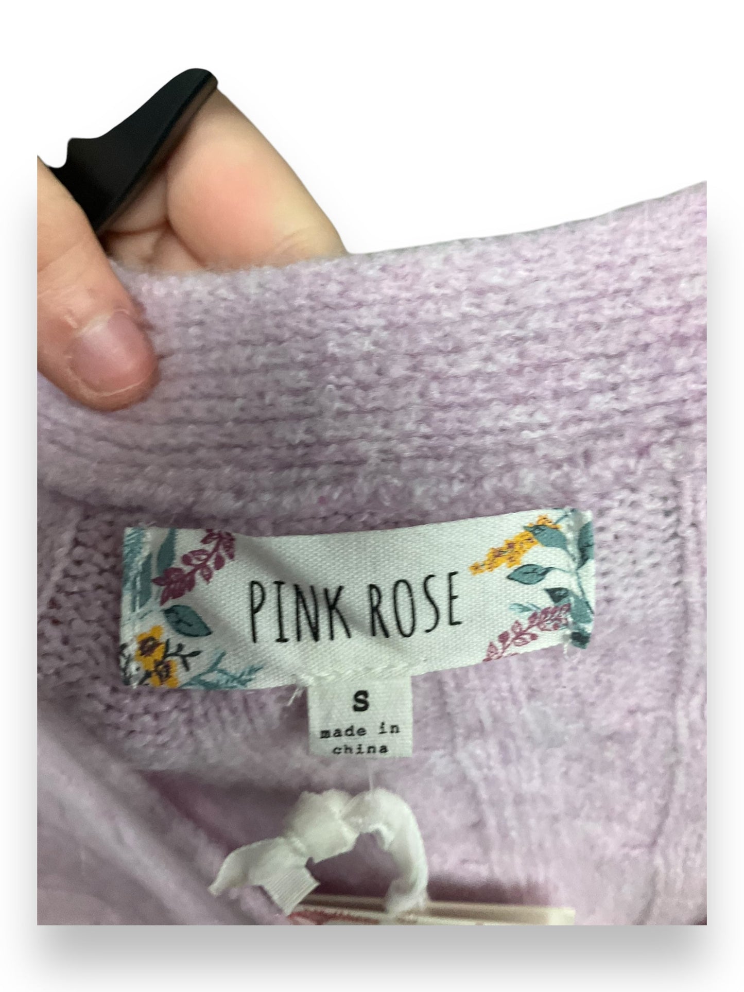 Sweater By Pink Rose In Purple, Size: S