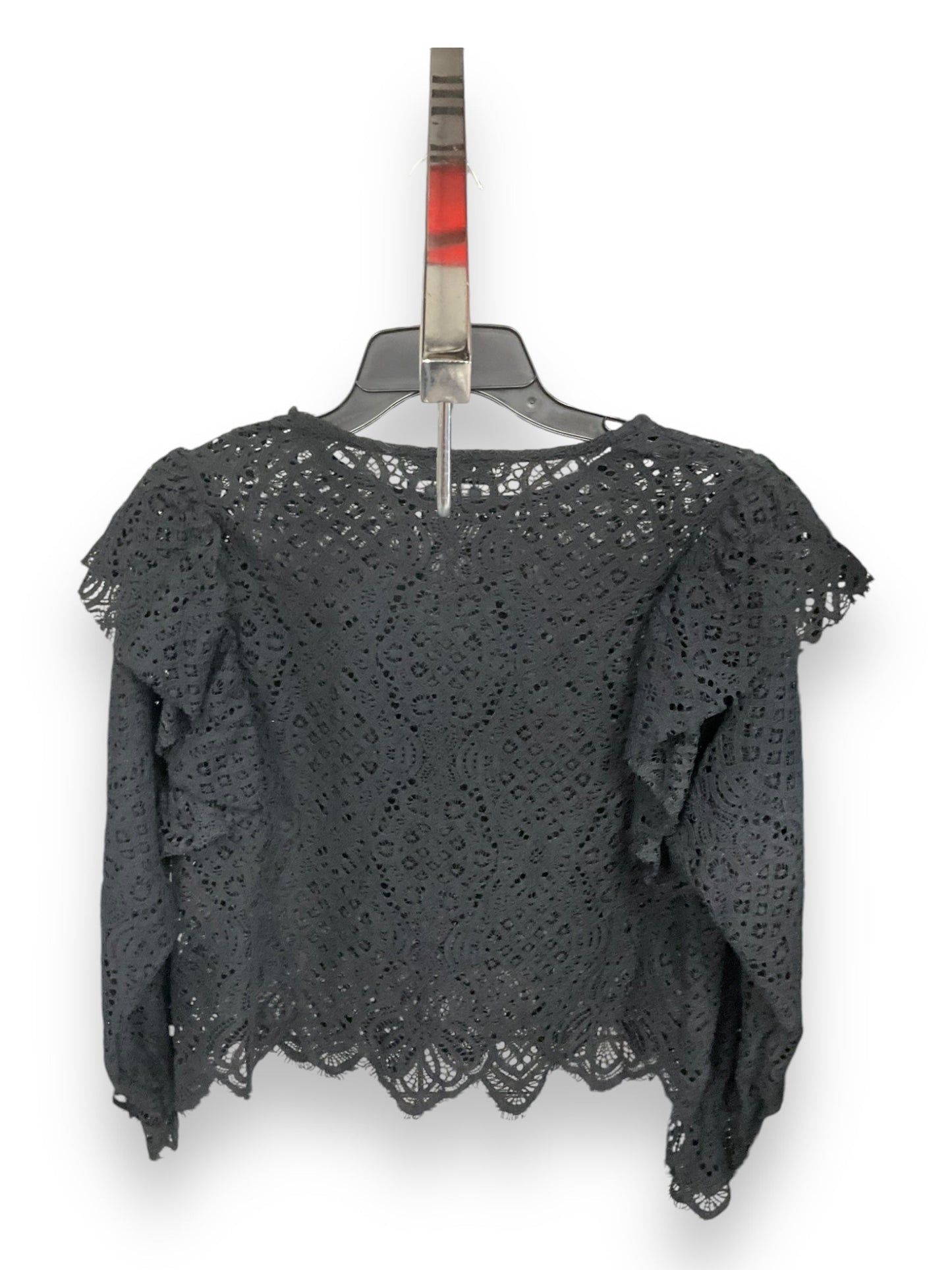 Blouse Long Sleeve By Zara In Black, Size: Xl