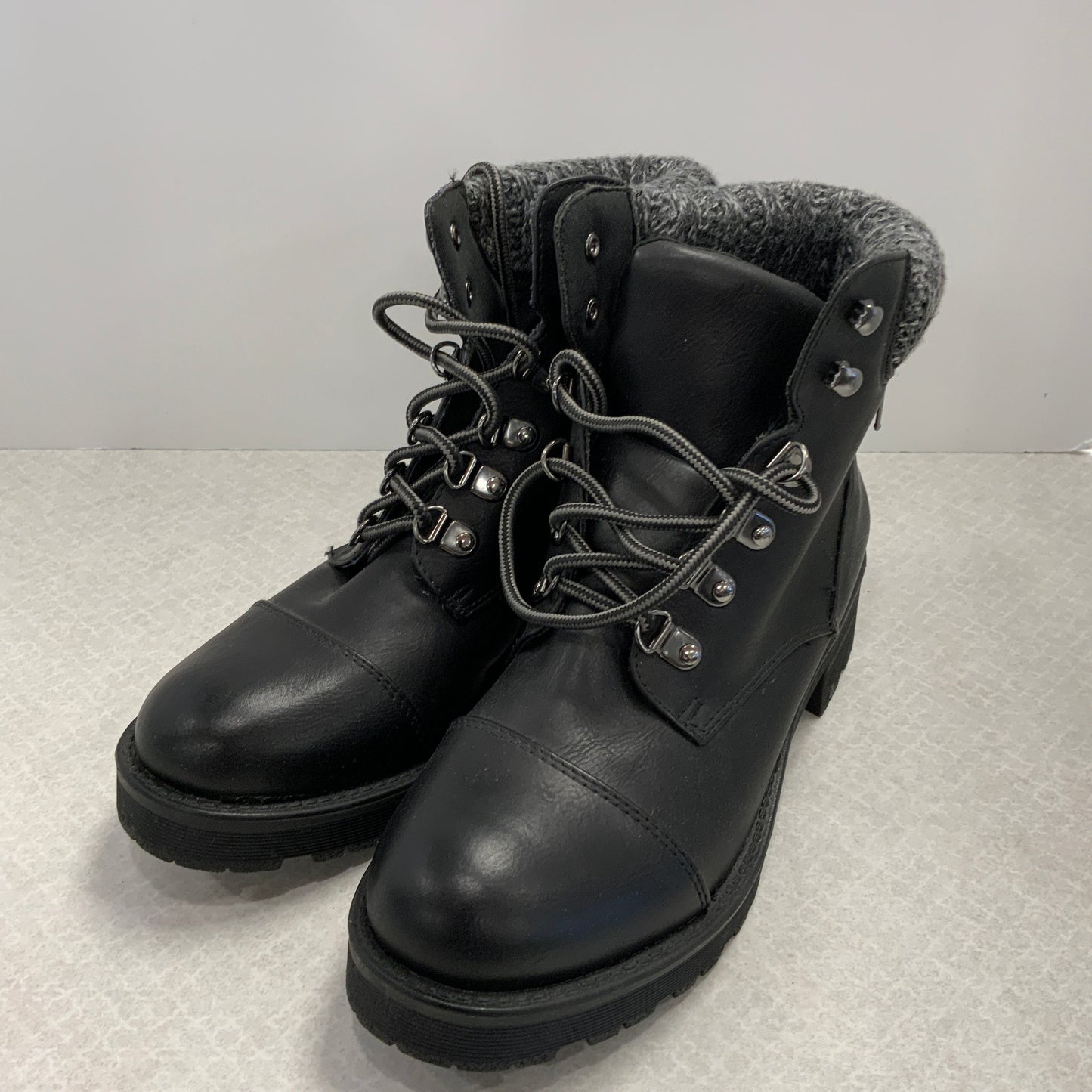 Boots Combat By Mia In Black, Size: 7.5