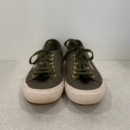 Shoes Sneakers By Superga In Green, Size: 8