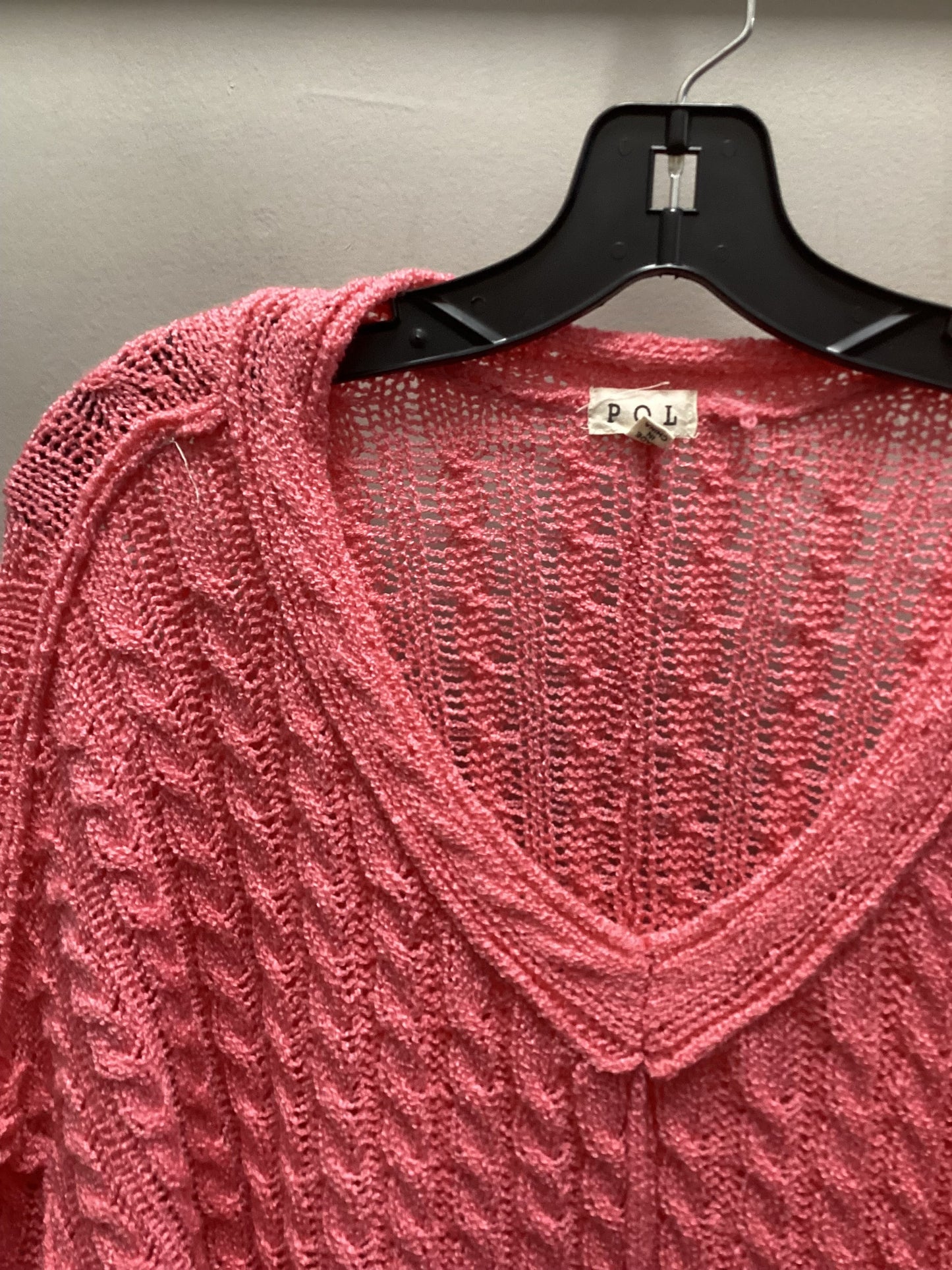 Sweater By Pol In Pink, Size: L