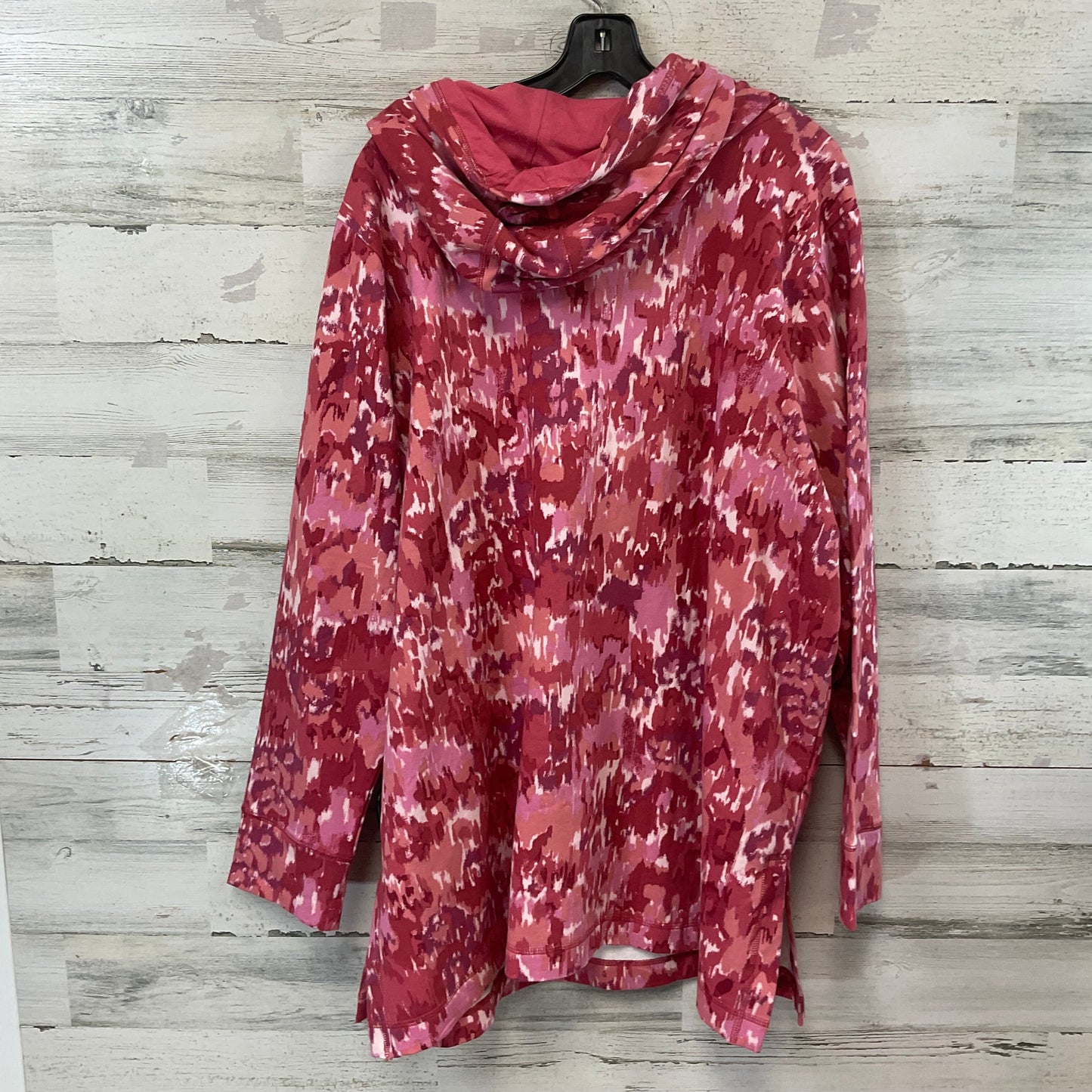 Sweatshirt Hoodie By Isaac Mizrahi Live Qvc In Red, Size: 3x