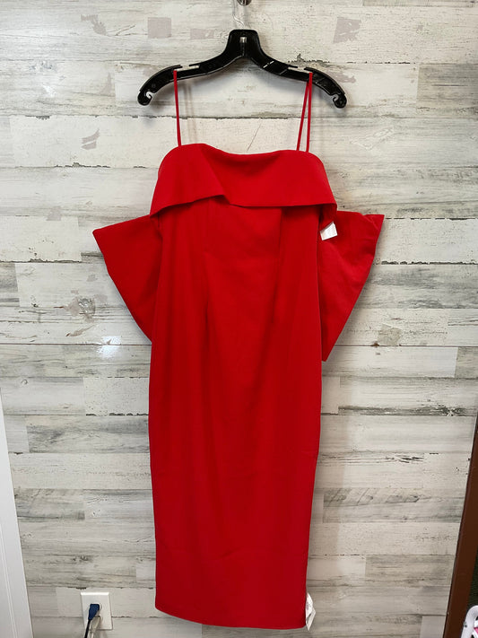 Dress Party Midi By Asos In Red, Size: S