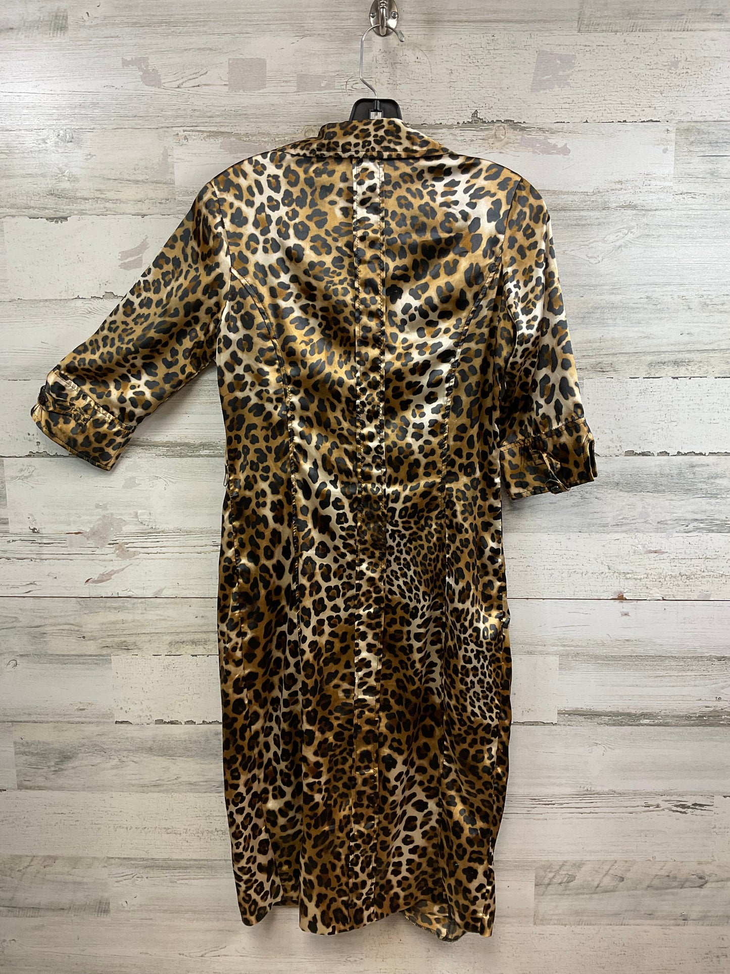 Dress Casual Midi By Zara Basic In Animal Print, Size: S